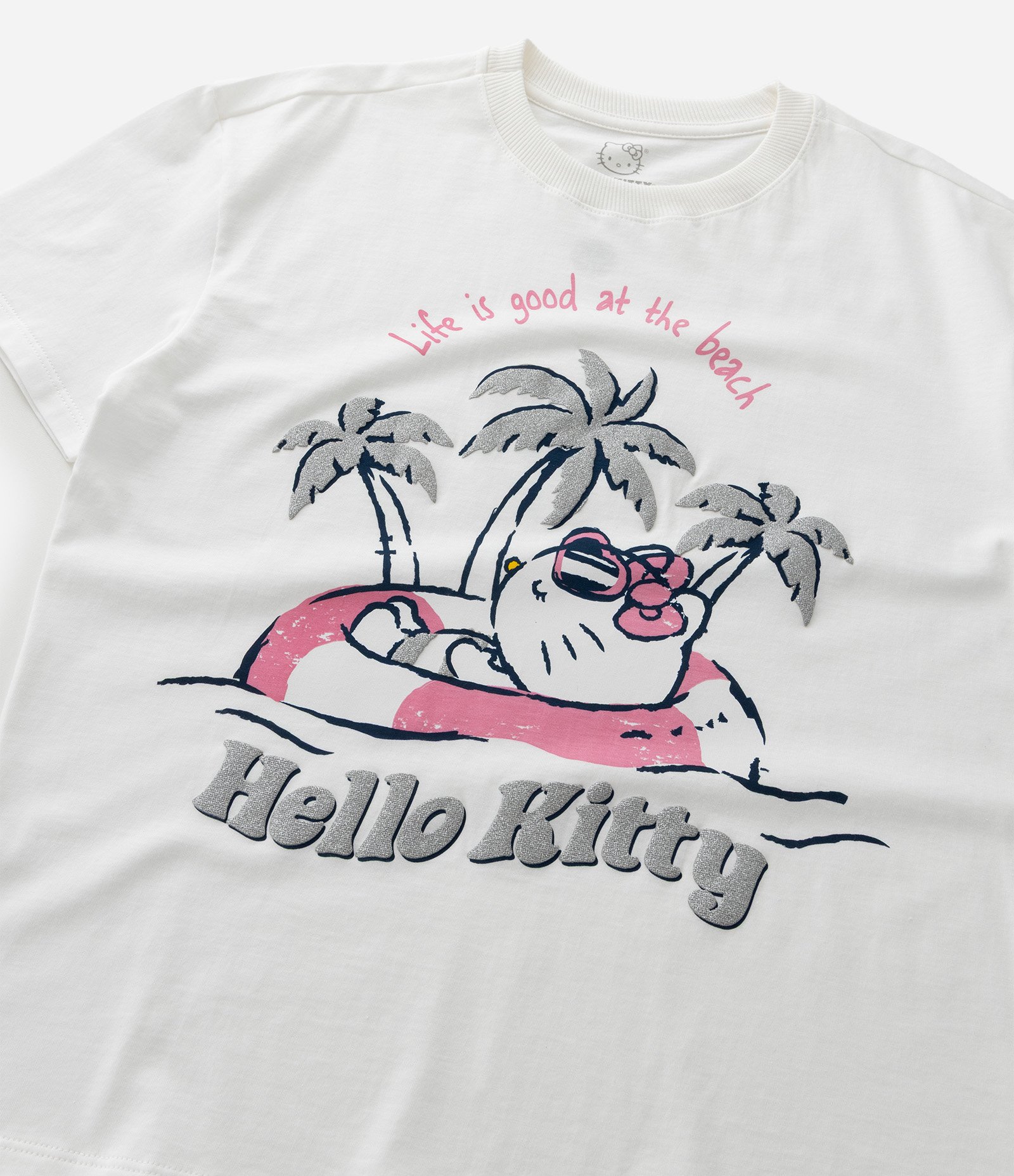 Camiseta Infantil Comfort com Estampa da Hello Kitty - Tam 5 a 14 Anos Branco 5