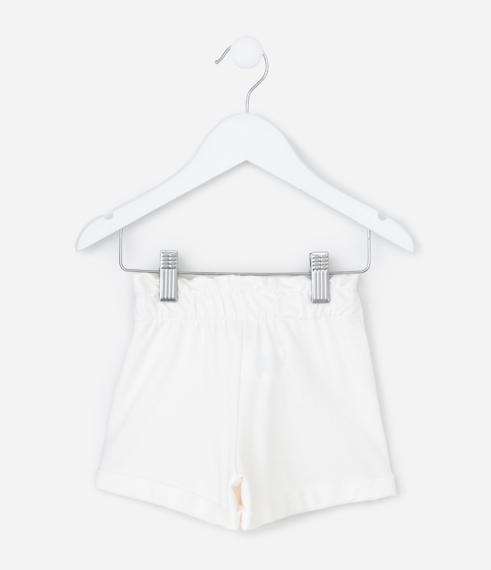 Short Infantil em Laise Texturizado - Tam 0 a 18 Meses Off White 4