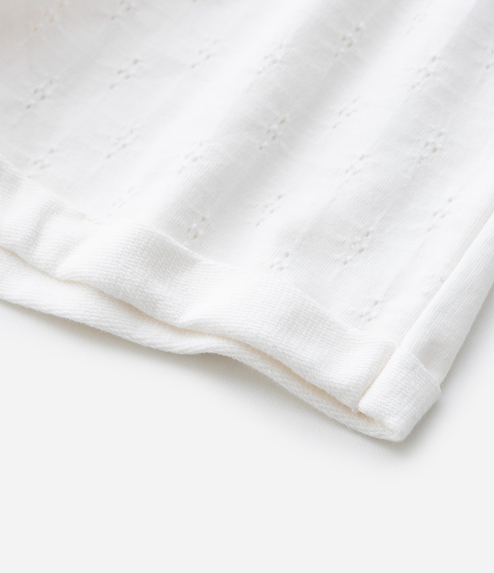 Short Infantil em Laise Texturizado - Tam 0 a 18 Meses Off White 7