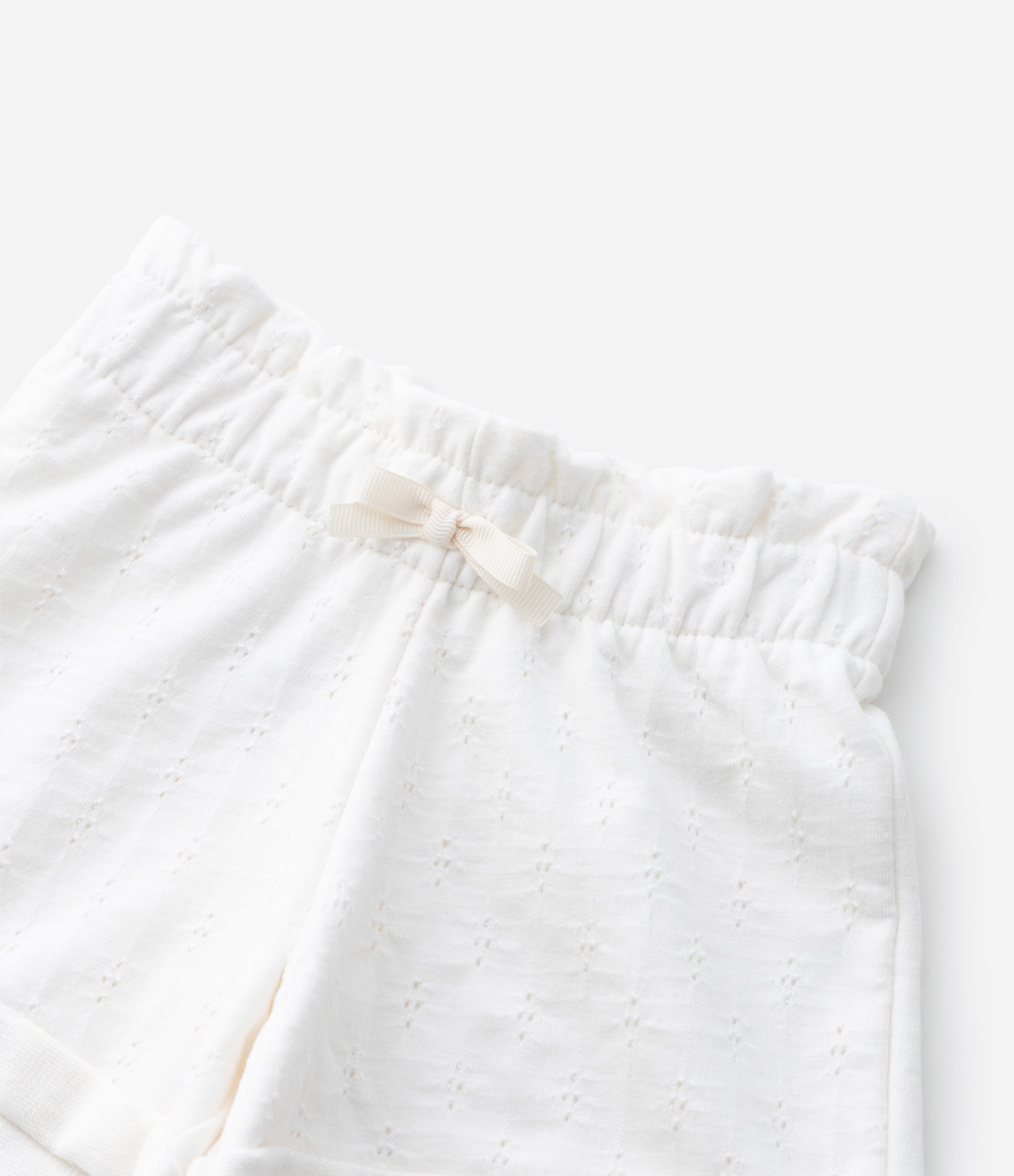 Short Infantil em Laise Texturizado - Tam 0 a 18 Meses Off White 8