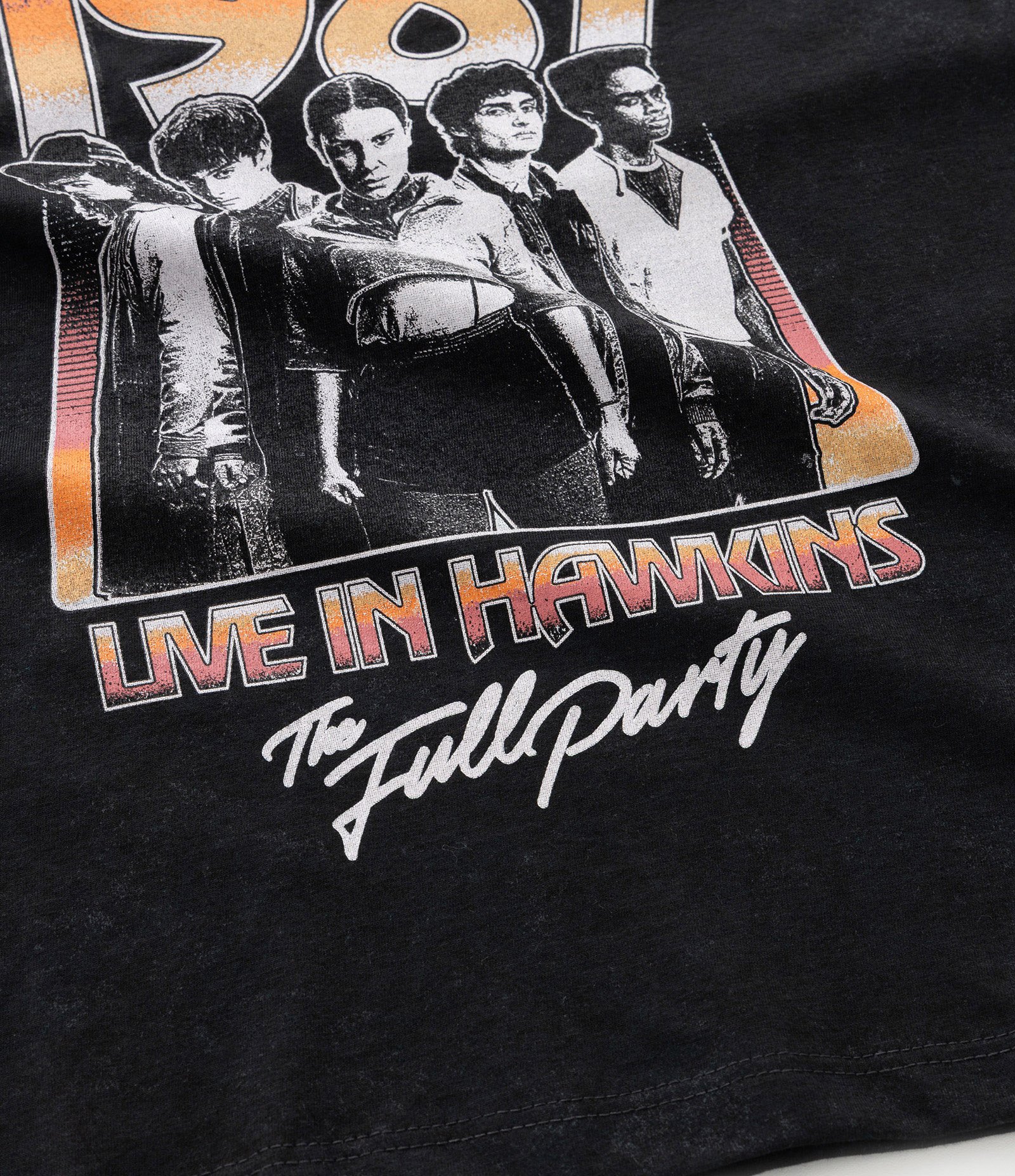 Camiseta Infantil Relaxed com Estampa Stranger Things - Tam 7 a 14 Anos Preto 4