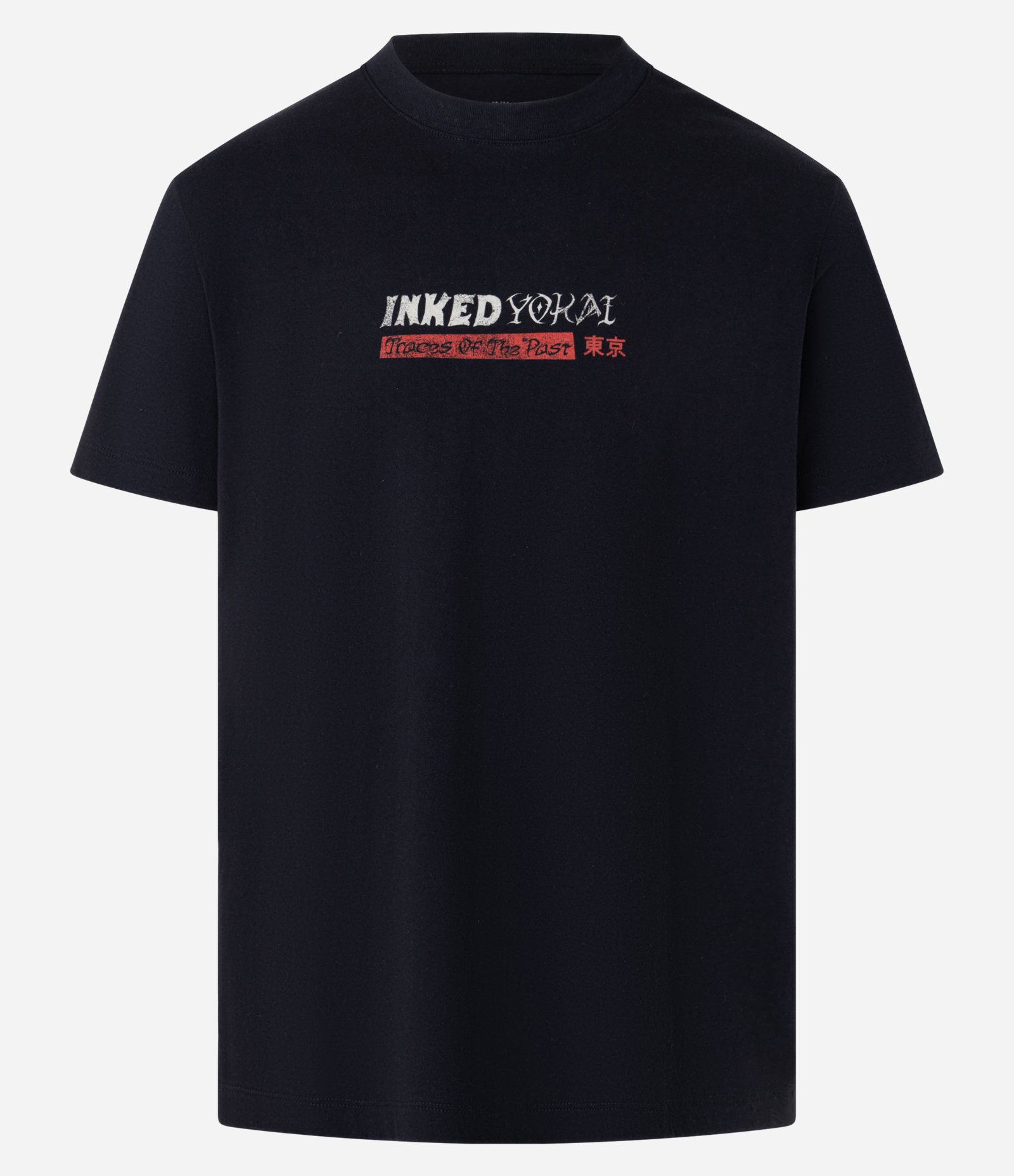 Camiseta Comfort em Algodão com Estampa Lettering Inked Preto 7