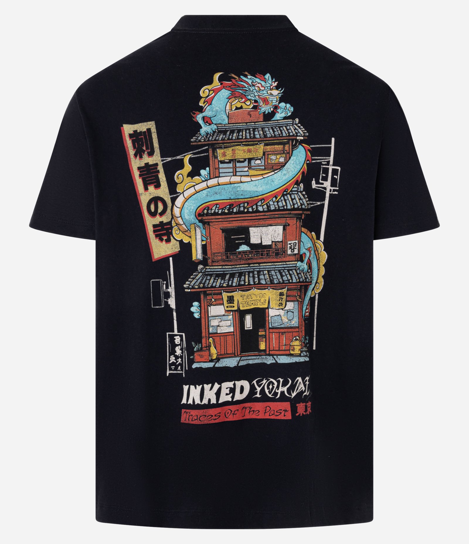 Camiseta Comfort em Algodão com Estampa Lettering Inked Preto 8