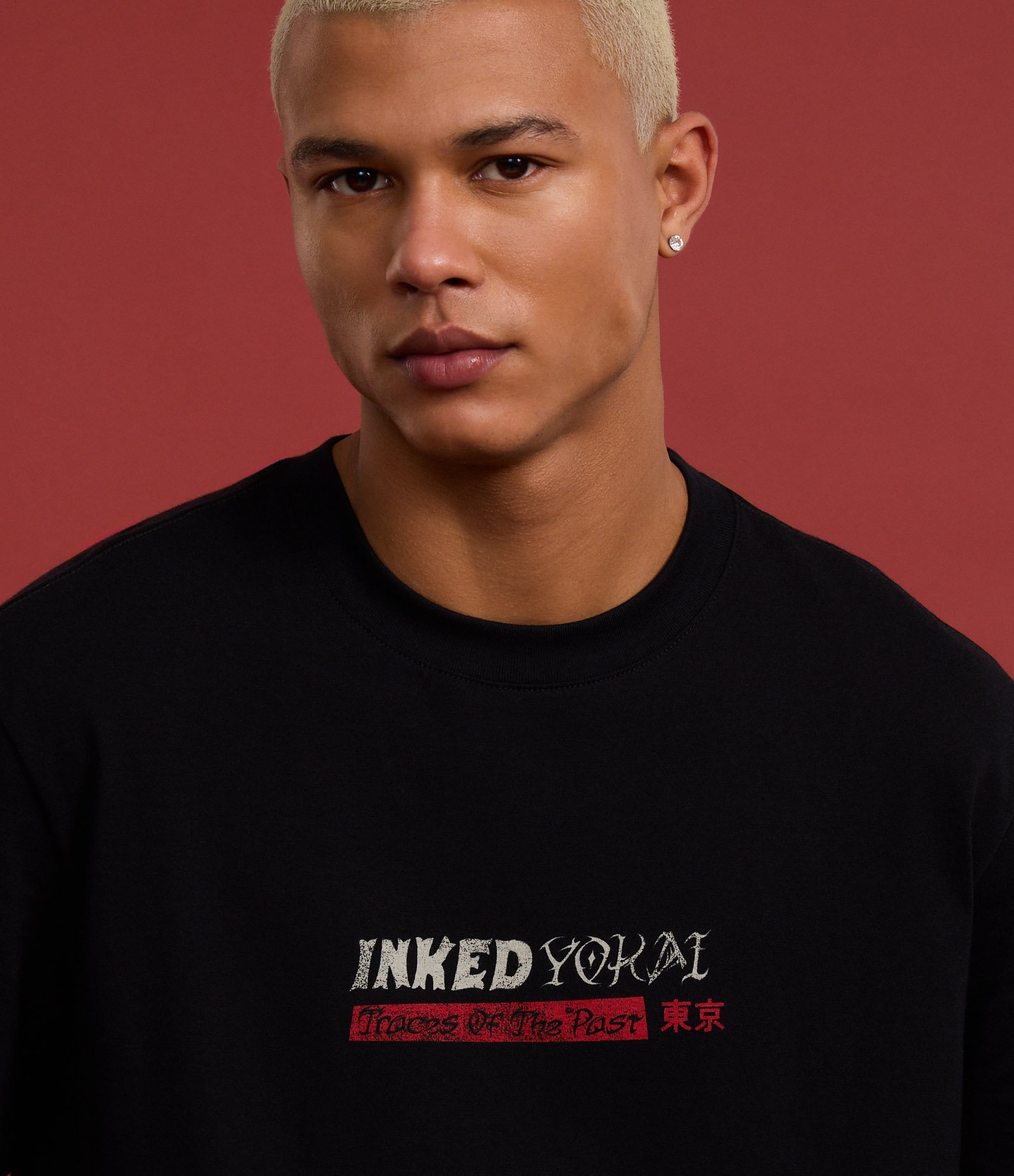 Camiseta Comfort em Algodão com Estampa Lettering Inked Preto 5