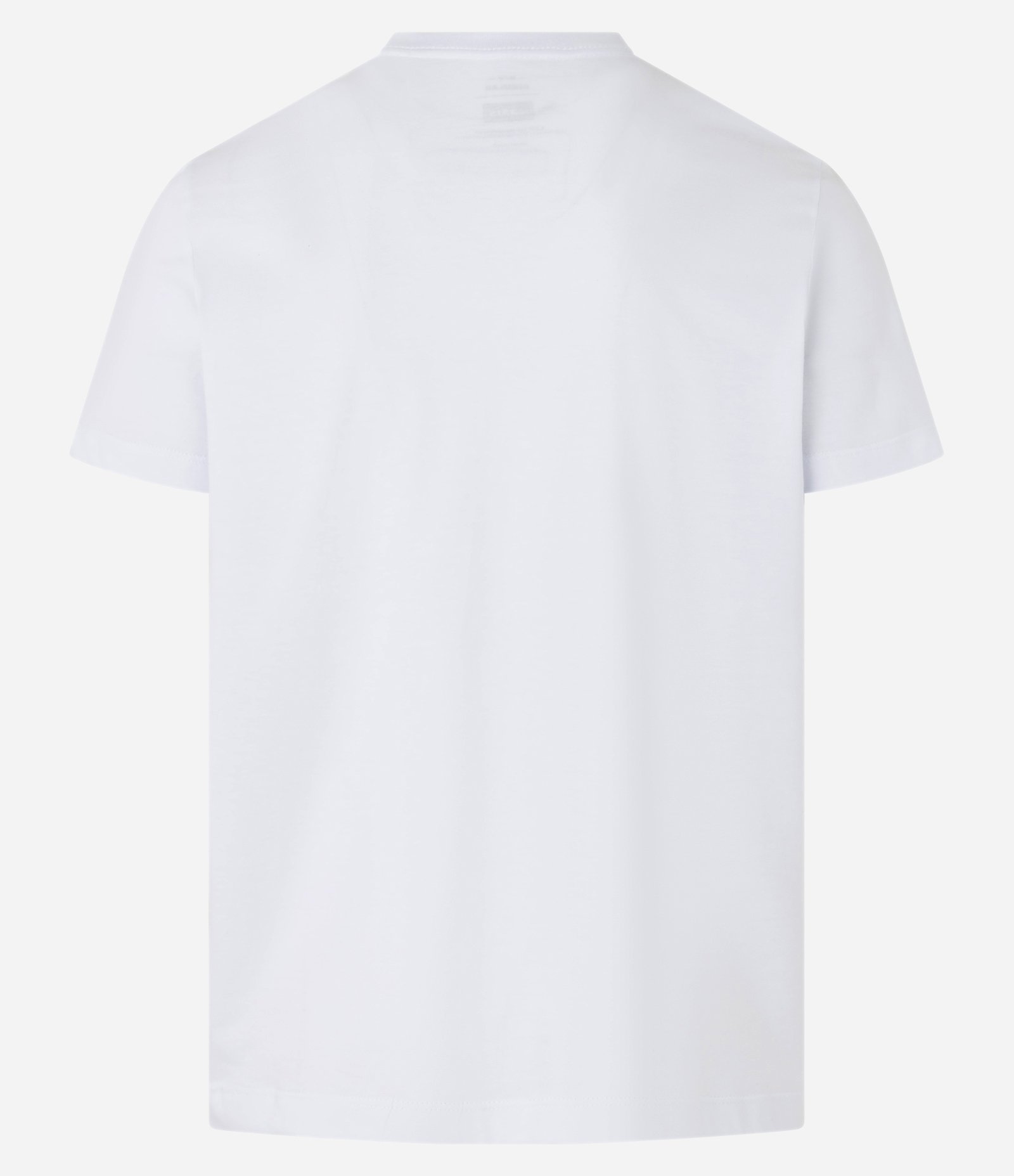 Camiseta Regular em Algodão com Estampa Banda Oasis Branco 7