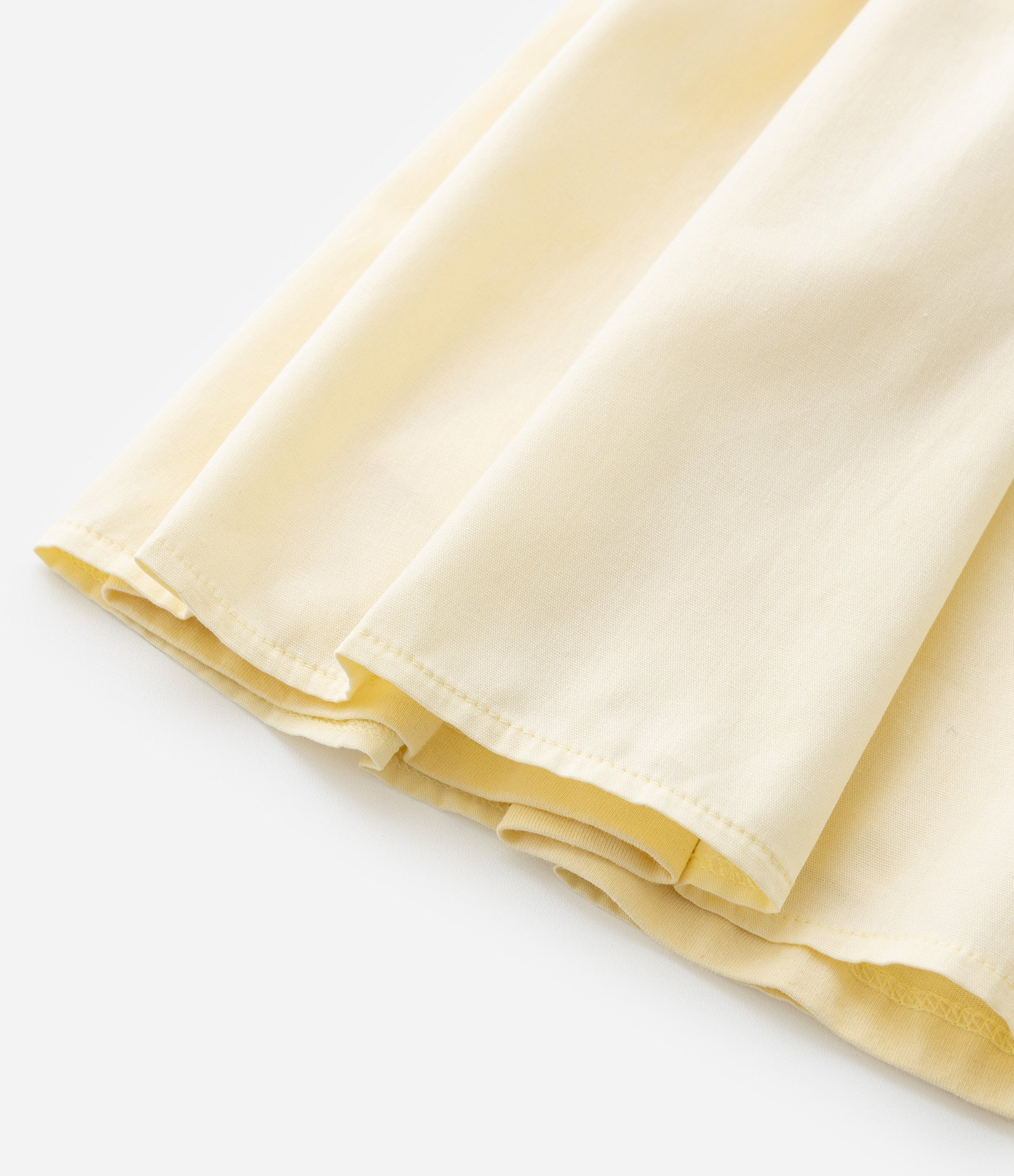 Vestido Infantil em Anarruga com Pregas - Tam 5 a 14 Anos Amarelo 4