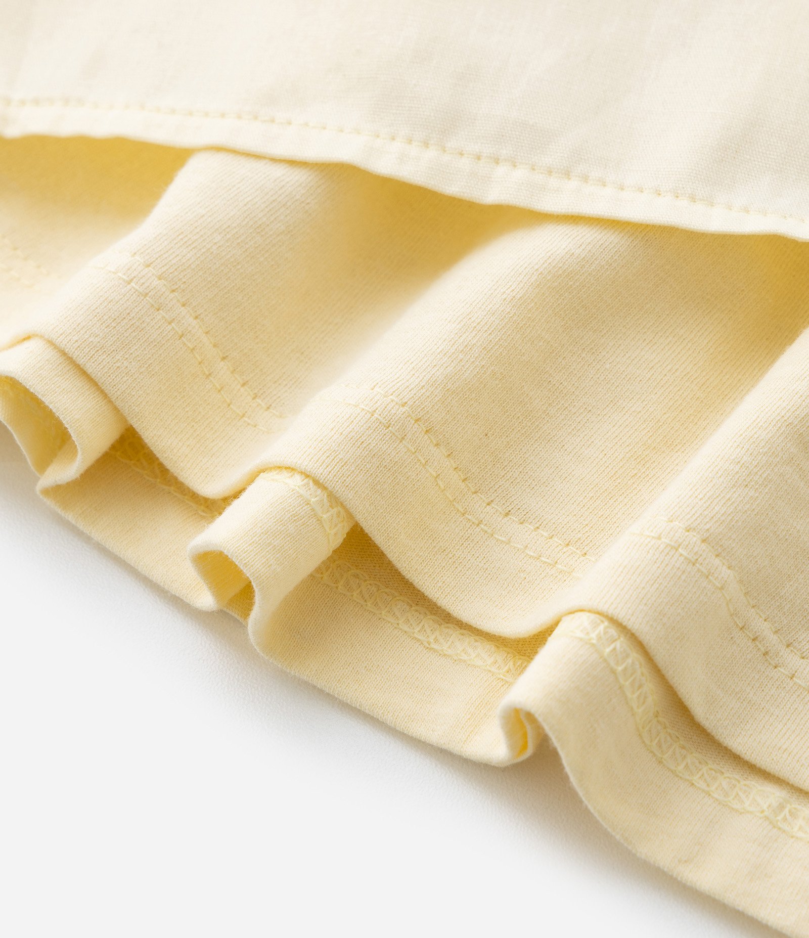 Vestido Infantil em Anarruga com Pregas - Tam 5 a 14 Anos Amarelo 7