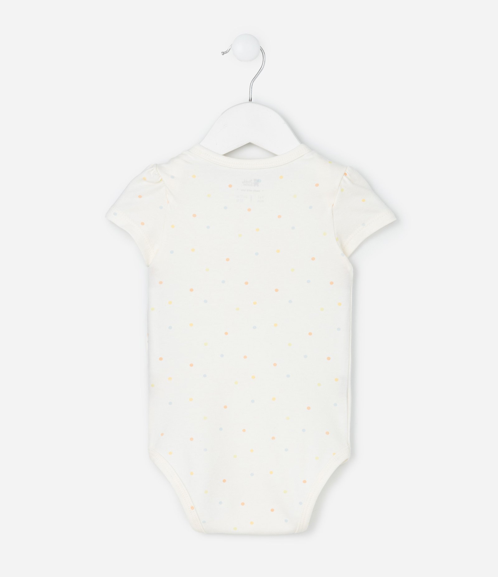 Body Infantil com Lettering Meu Mesversário - Tam RN a 18 meses Off White 3