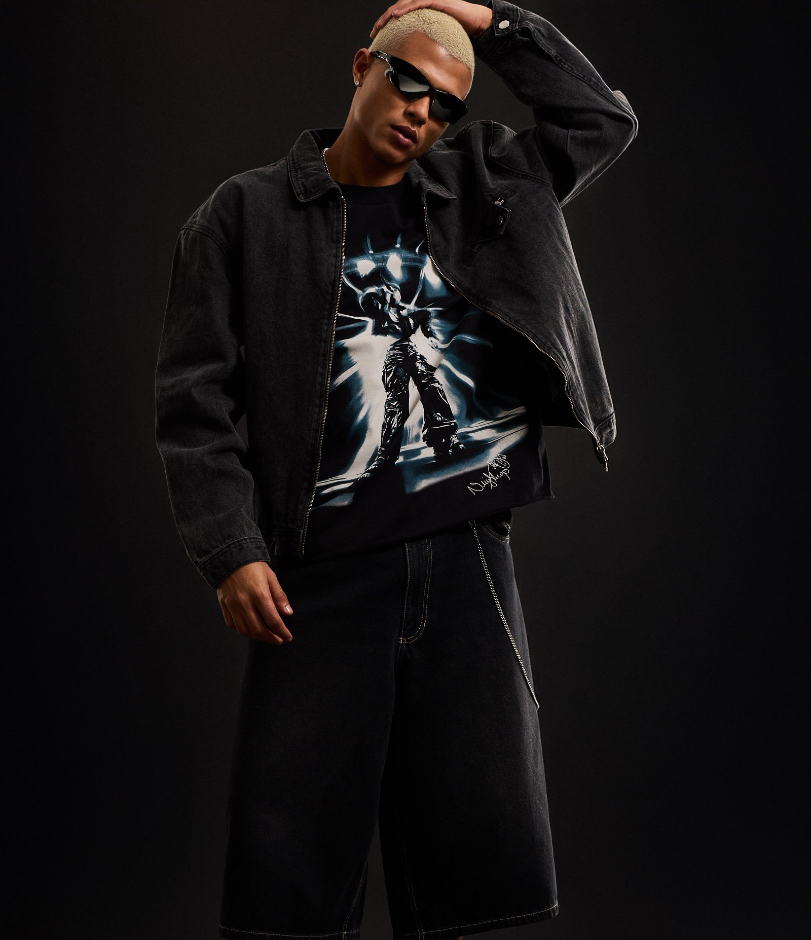 Camiseta Boxy em Algodão com Estampa Filho da Promessa Veigh Cinza 8