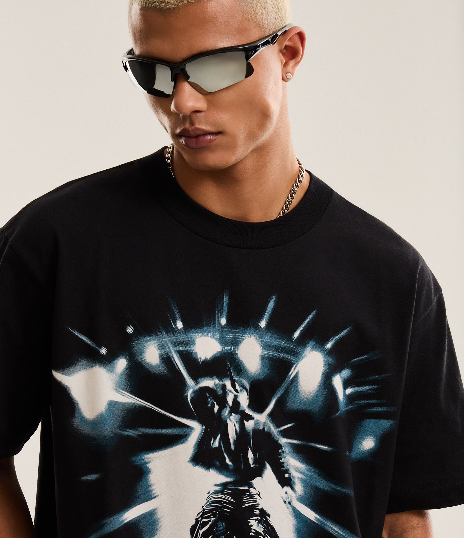 Camiseta Boxy em Algodão com Estampa Filho da Promessa Veigh Cinza 6