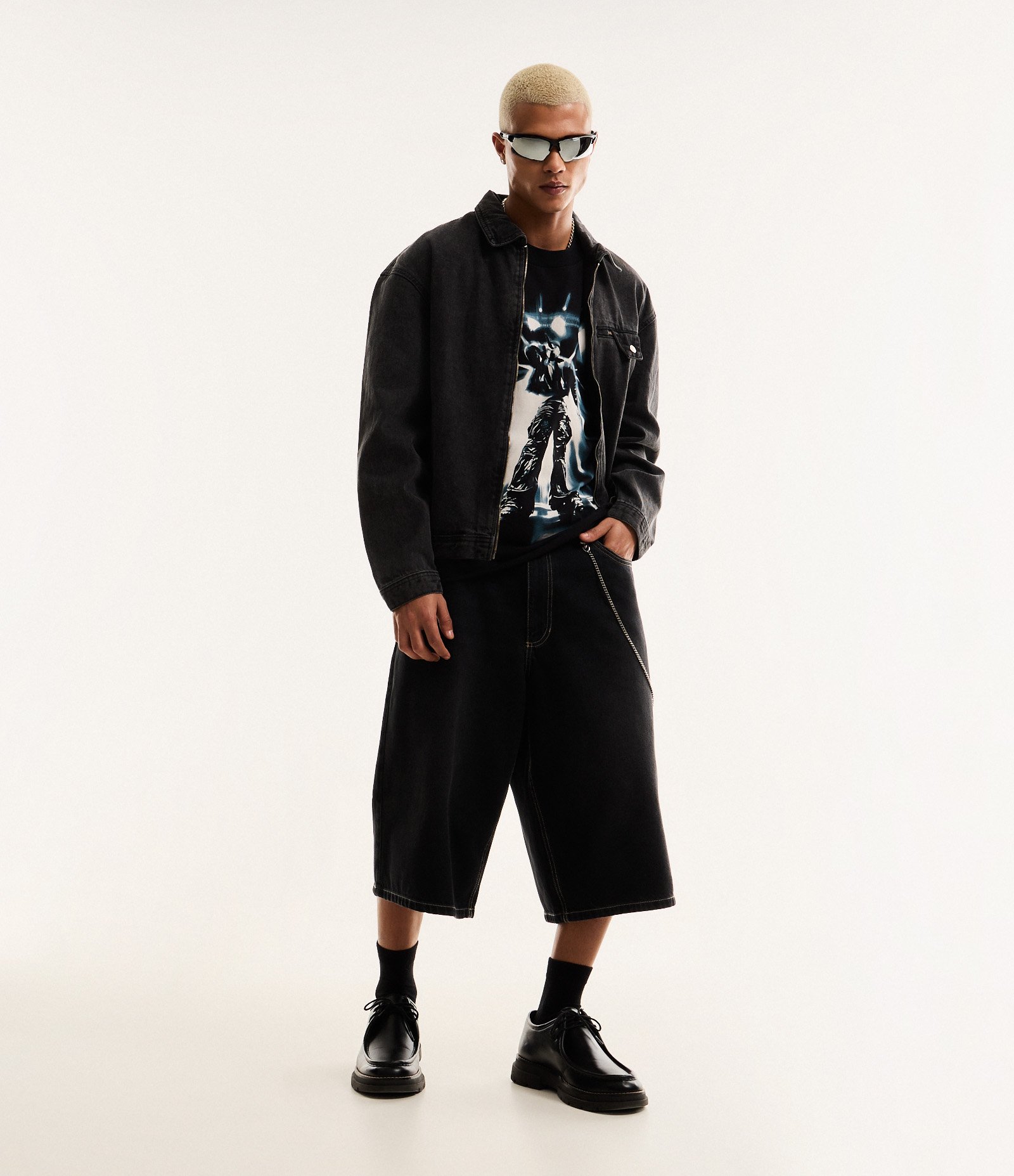 Camiseta Boxy em Algodão com Estampa Filho da Promessa Veigh Cinza 7