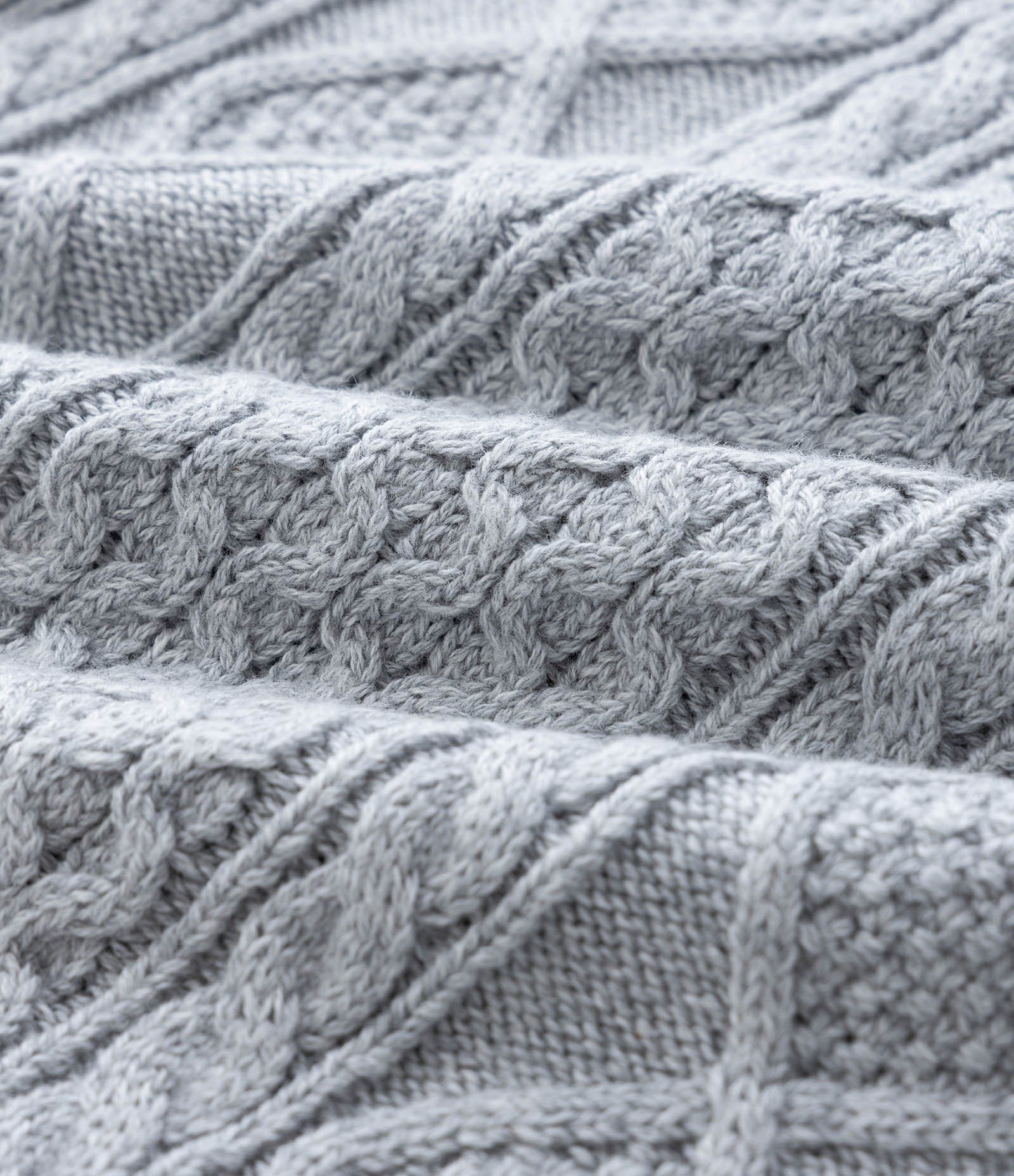 Colete Infantil em Efeito Tricô com Trama Trançada – Tam 1 a 5/6 Anos Cinza Claro 4