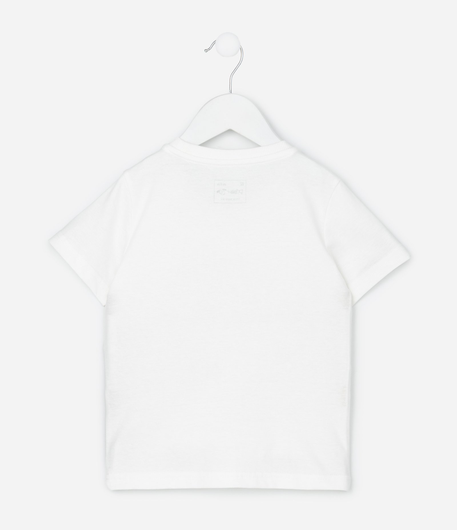 Camiseta Infantil com Estampa Dinossauro Interativa – Tam 1 a 5/6 Branco 3