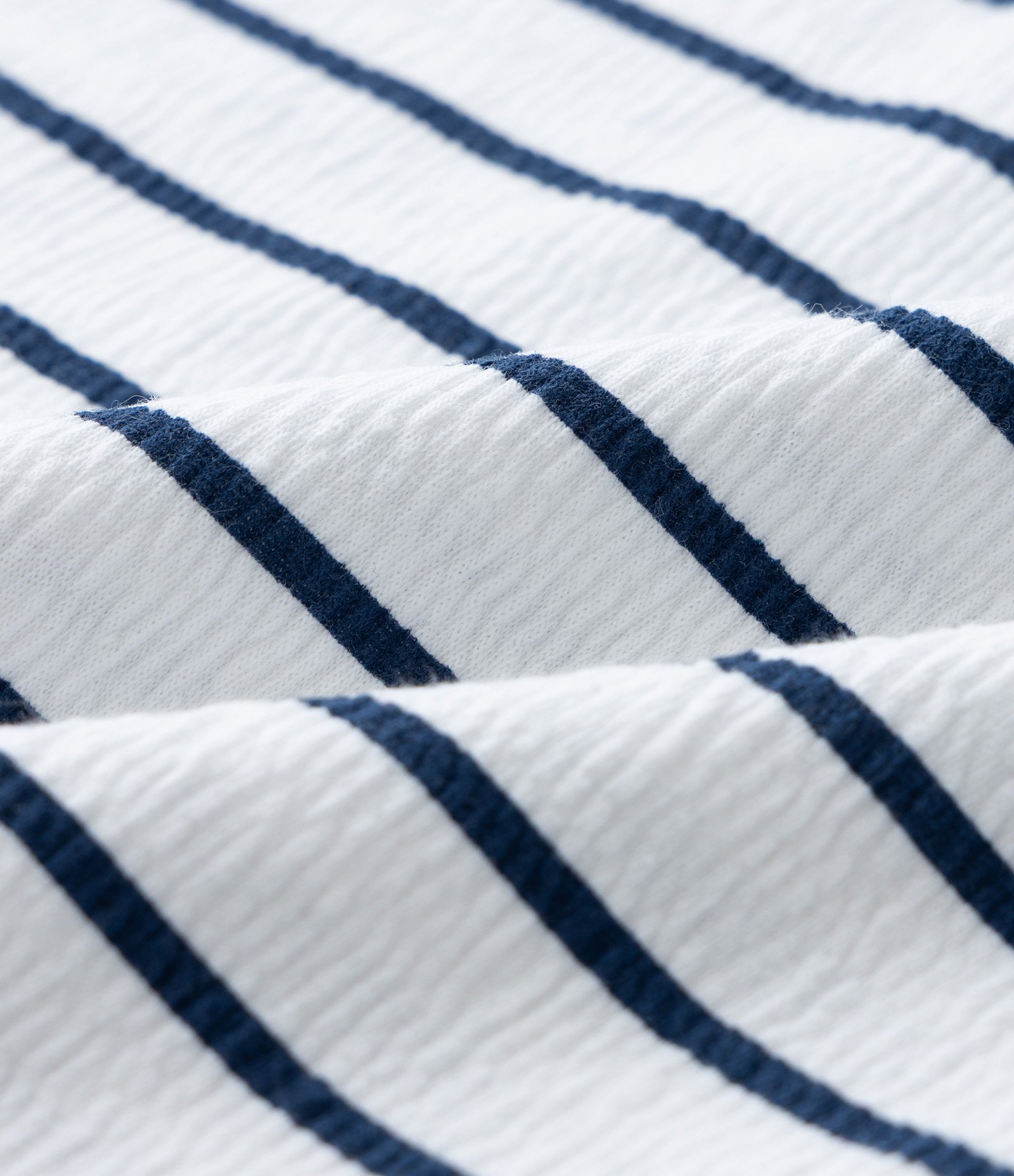 Macaquinho Infantil com Estampa de Listras - Tam 0 a 18 Meses Branco/Azul 3