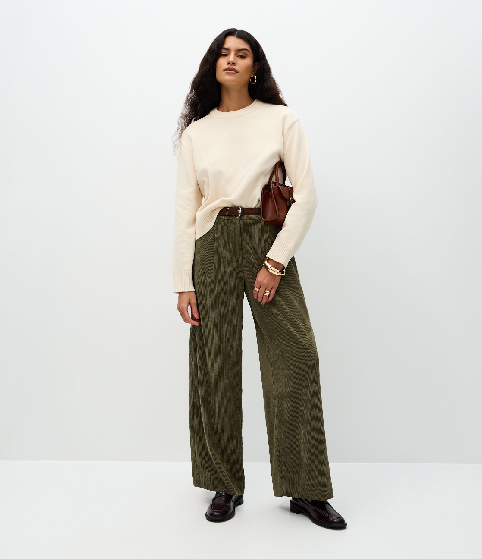 Suéter com Manga Longa em Chenille Off White 2