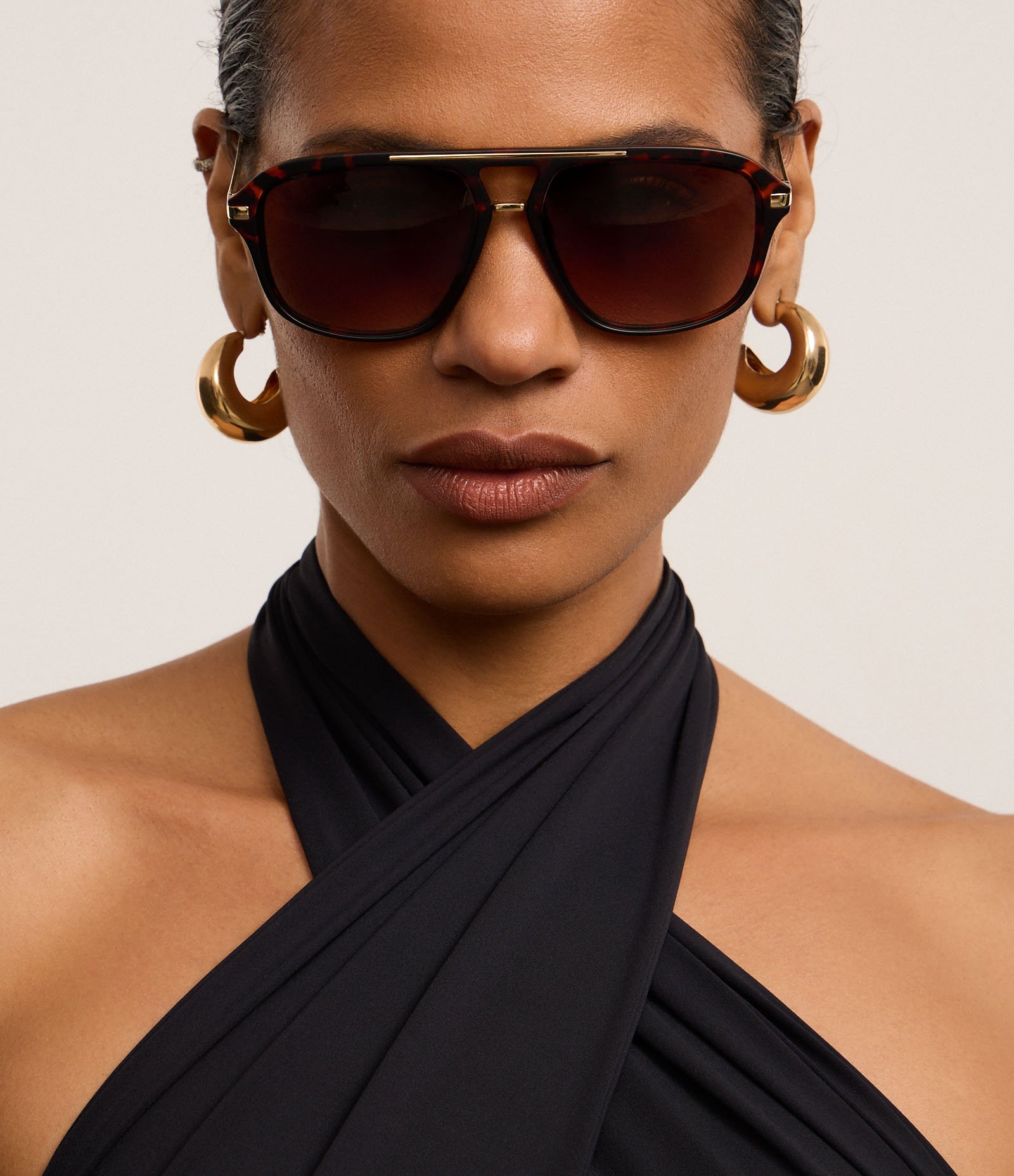 Body em Microfibra com Decote Profundo e Amarração Preto 6