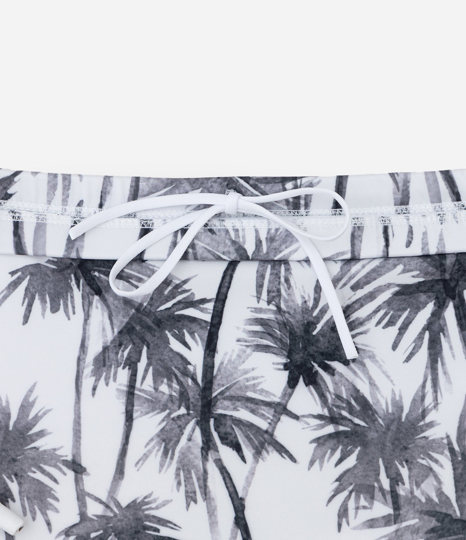 Sunga Boxer em Microfibra com Estampa de Coqueiros Branco 6