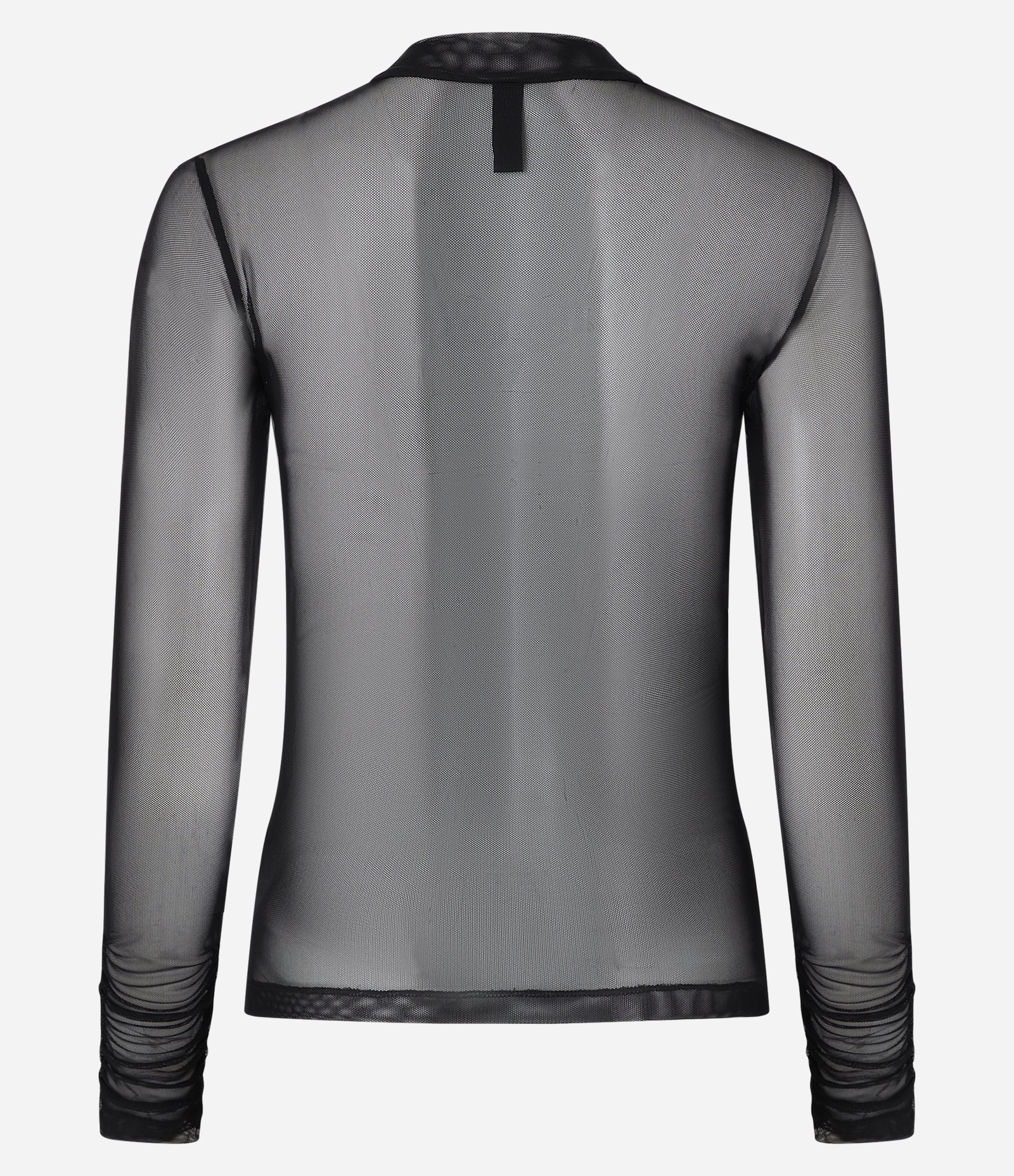 Blusa em Tule com Golinha Alta Preto 7