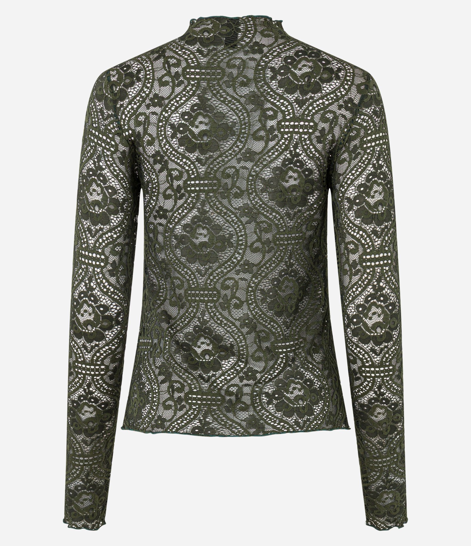Blusa em Renda Floral com Transparencia Verde 6