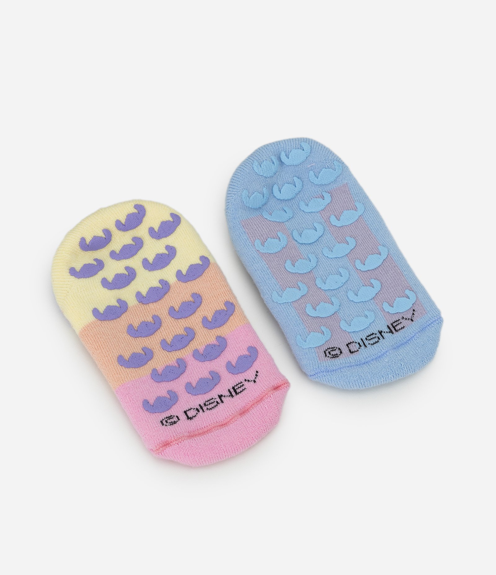 Kit 02 Meias Sapatilha Infantil com Estampa Stitch e Angel - Tam 19 a 34 Azul/Rosa 3