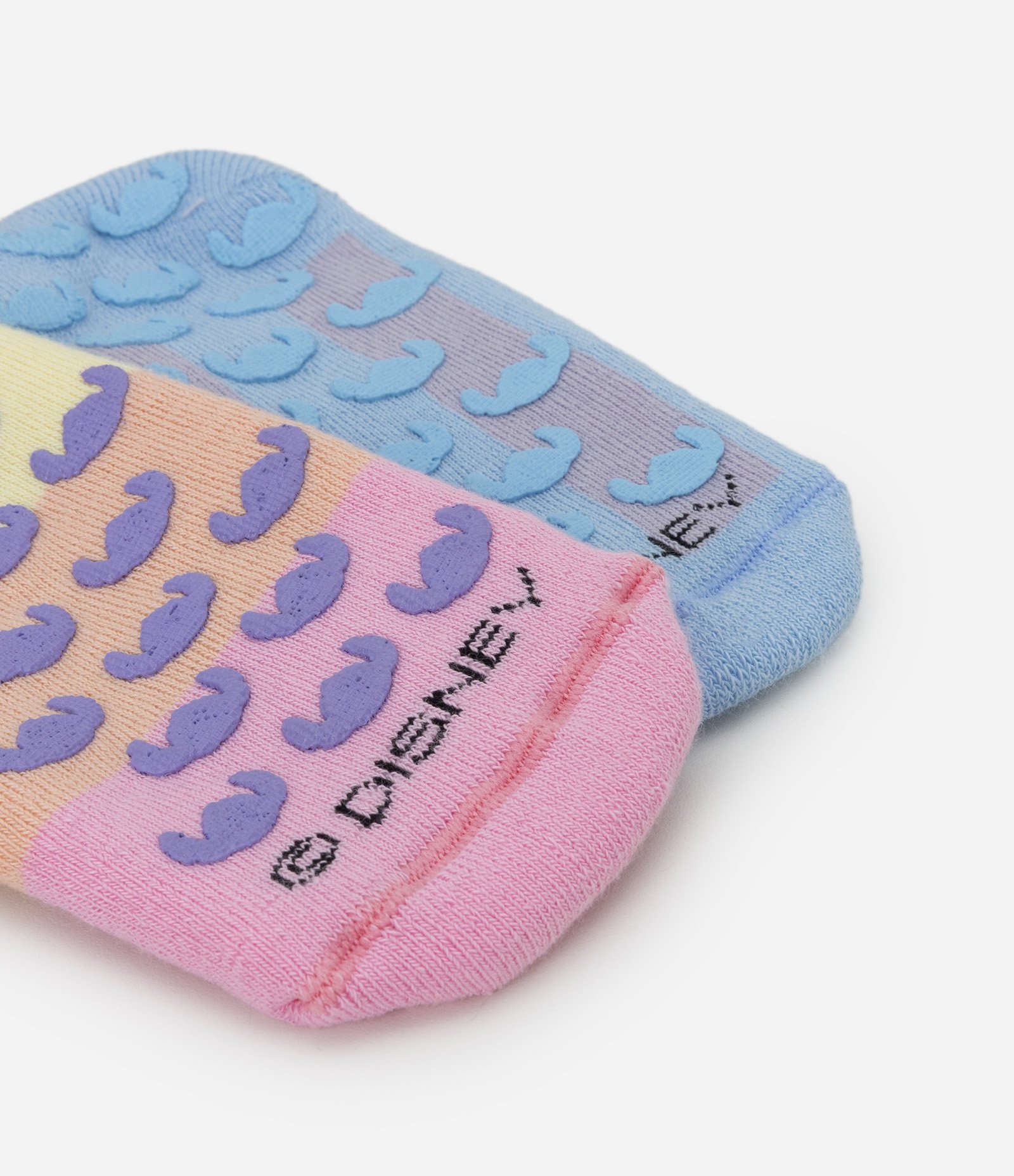 Kit 02 Meias Sapatilha Infantil com Estampa Stitch e Angel - Tam 19 a 34 Azul/Rosa 4