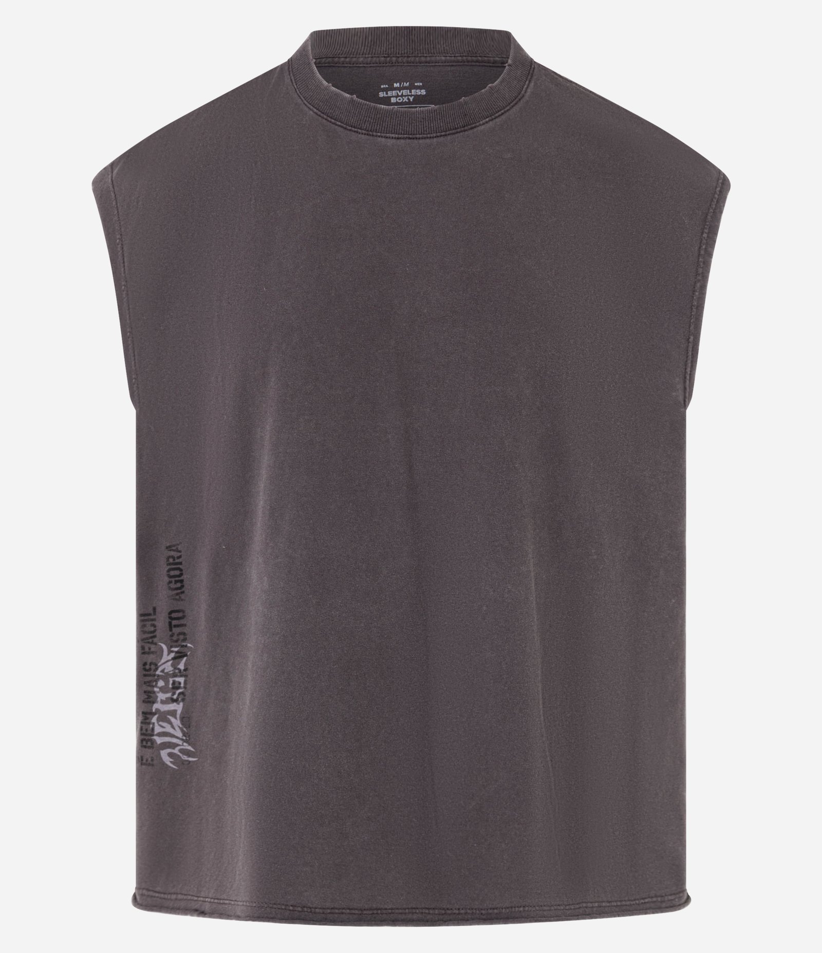 Regata Boxy em Algodão com Estampa Veigh Marmorizada Marrom 6