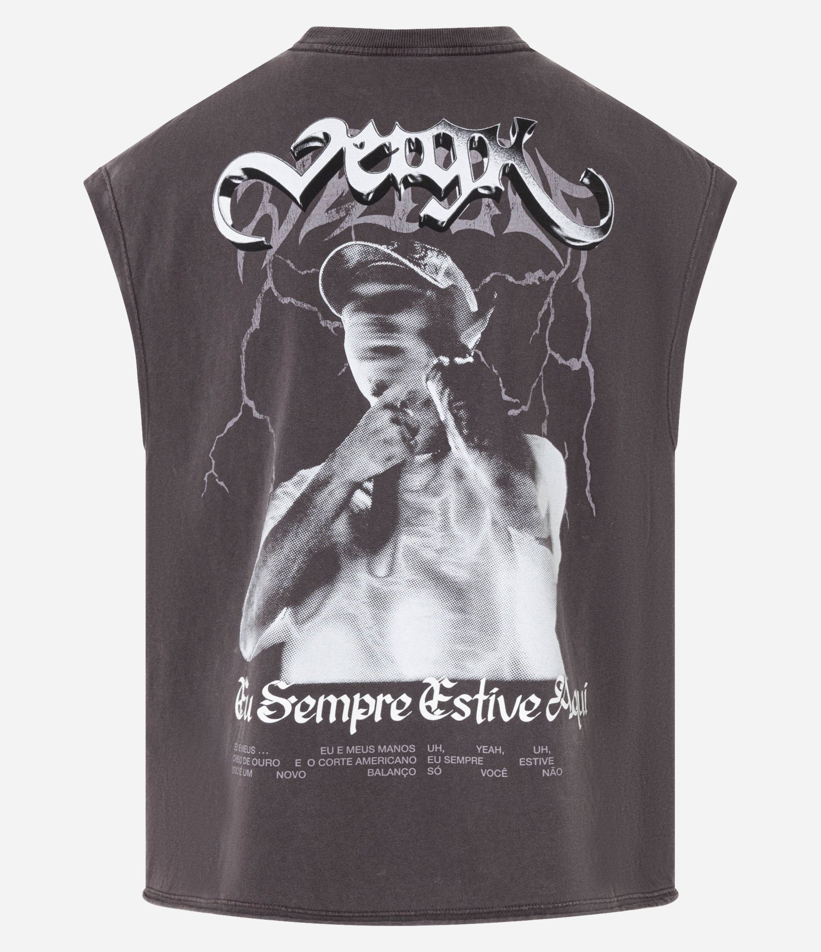 Regata Boxy em Algodão com Estampa Veigh Marmorizada Marrom 7