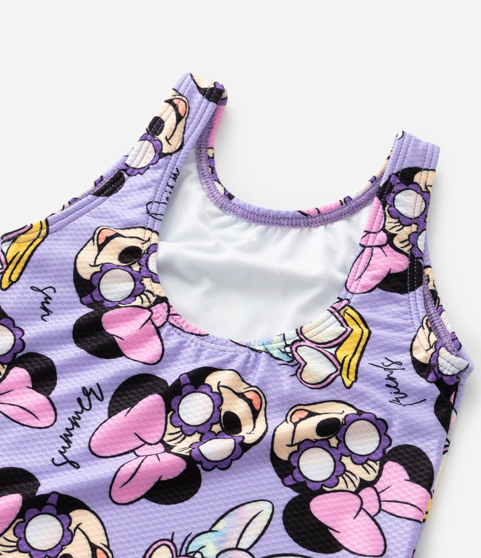 Maiô Infantil com Estampa Minnie e Margarida - Tam 2 a 6 anos Roxo 4