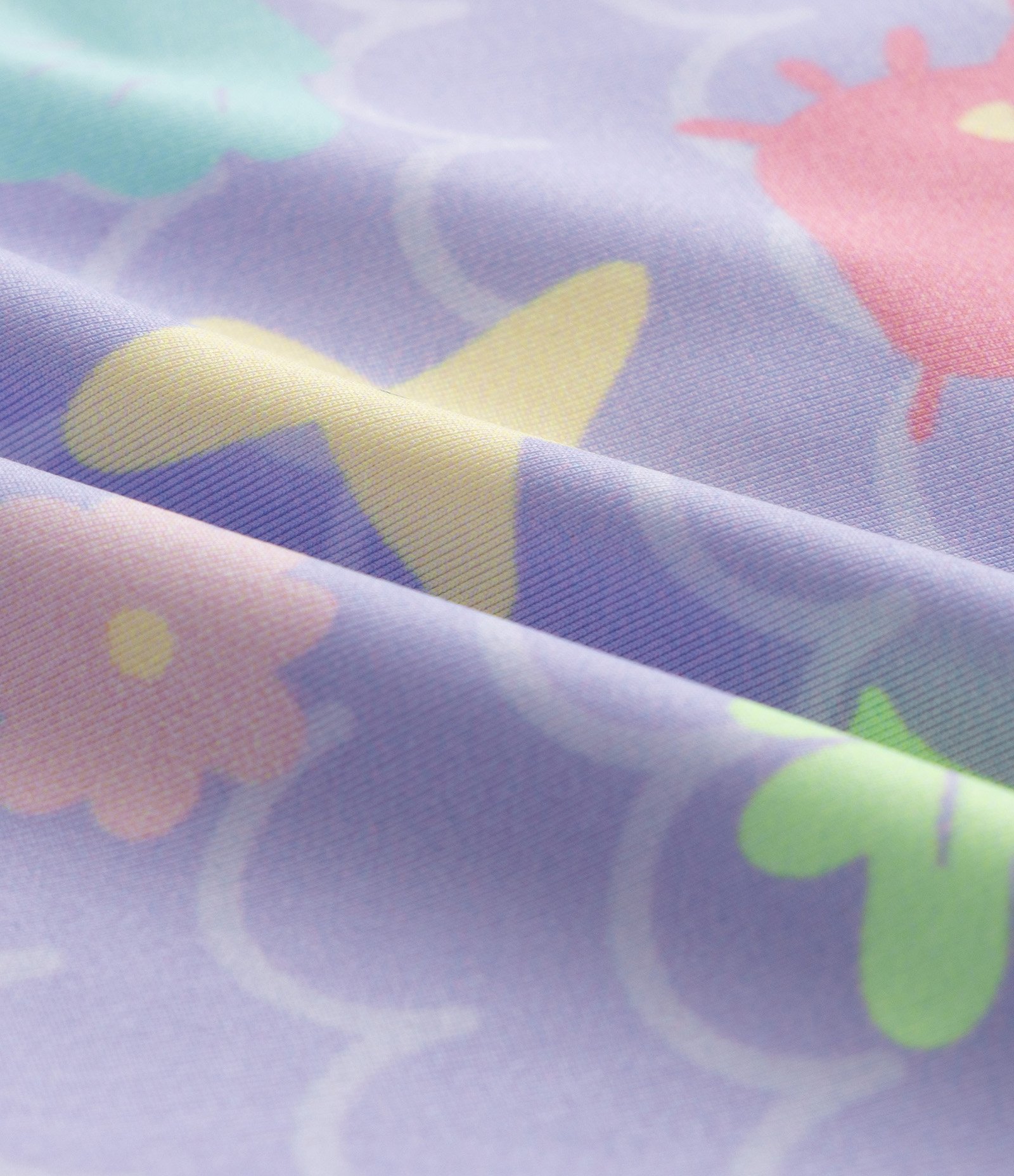 Maiô Infantil com Estampa Fundo do Mar e Babadinhos - Tam 1 a 4 Anos Roxo 3