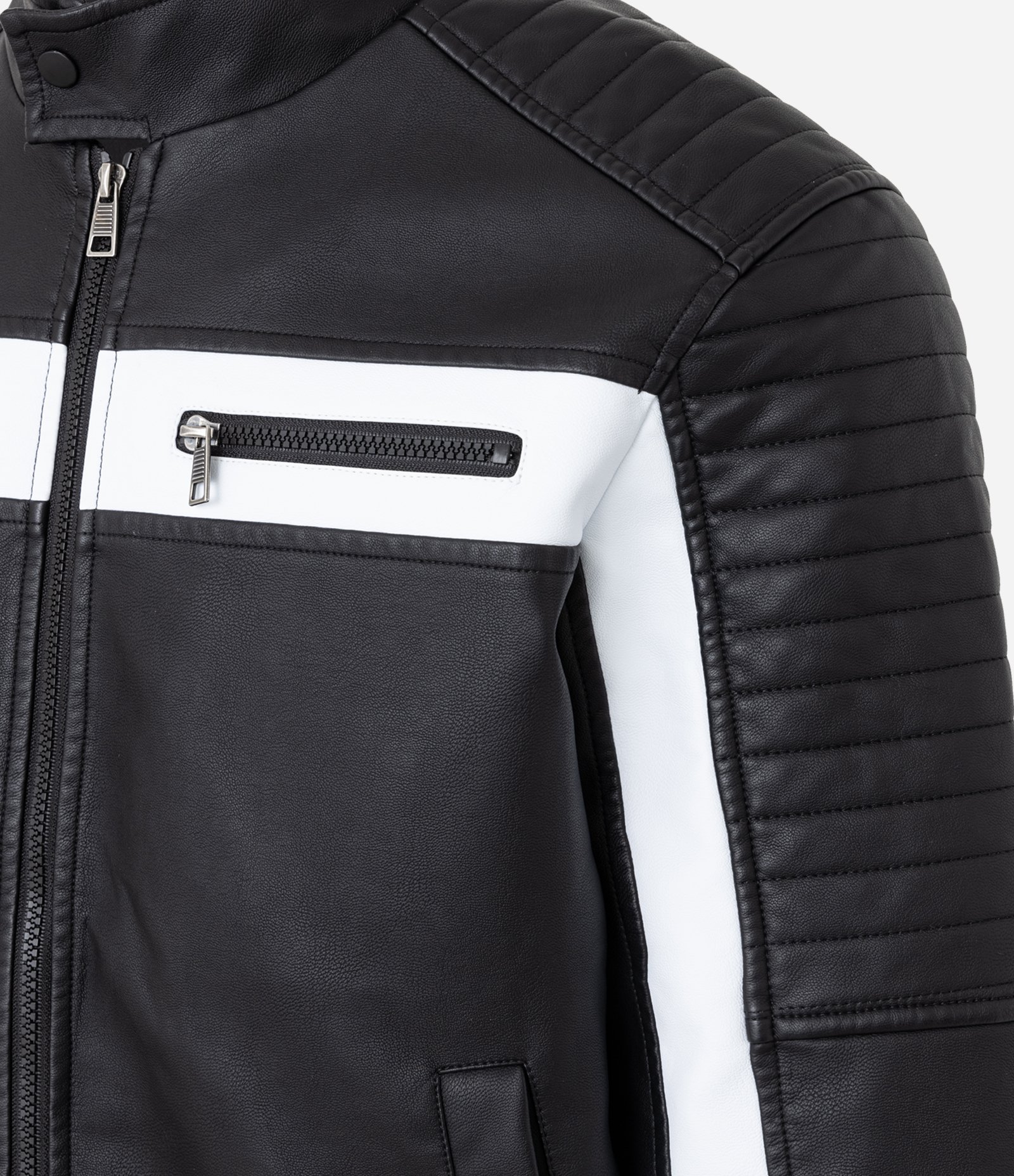 Jaqueta Motorcycle Jacket em Pu Liso Preto 2