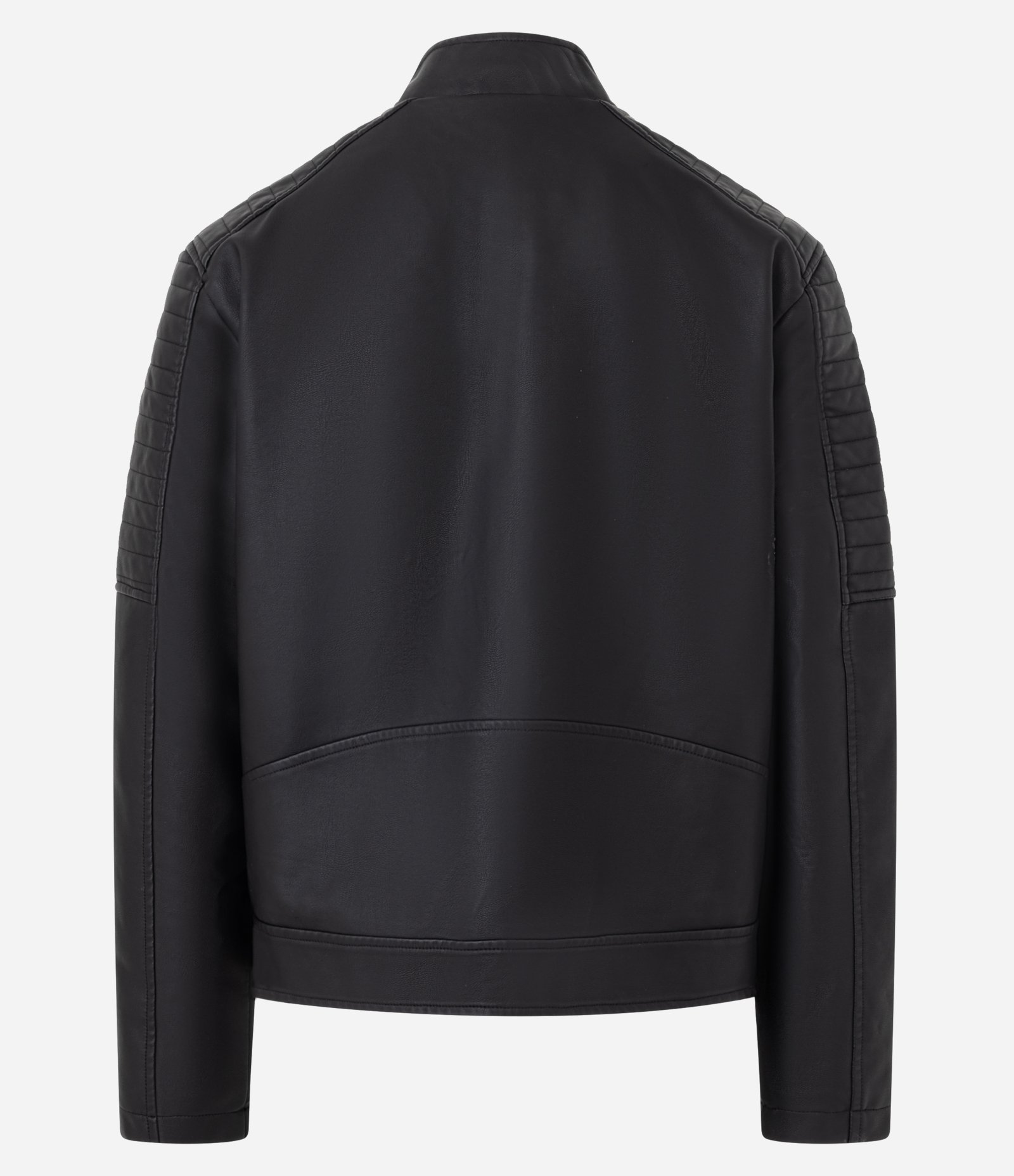Jaqueta Motorcycle Jacket em Pu Liso Preto 3