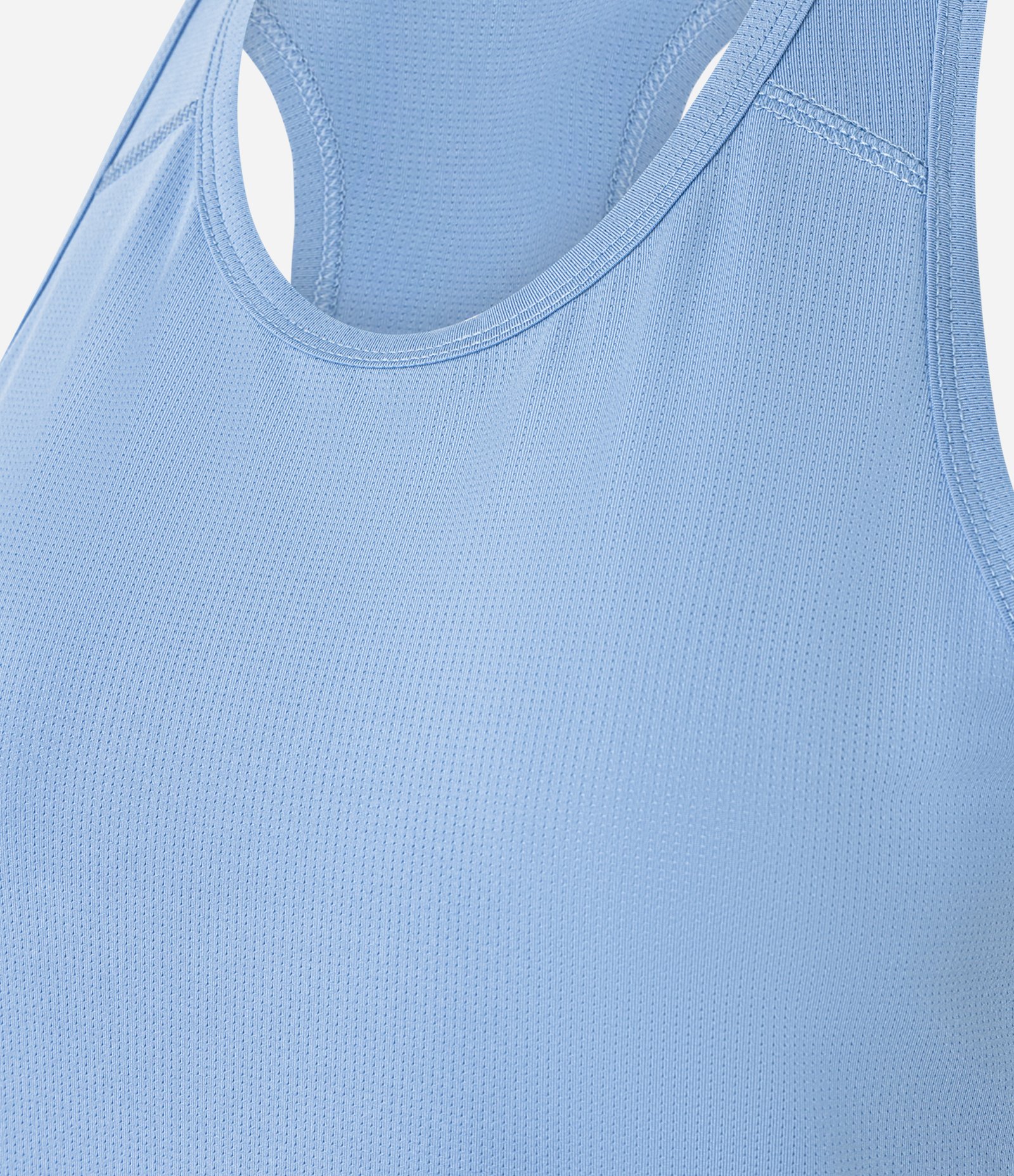 Regata Nadador Esportiva em Microfibra com Textura Azul Médio 6