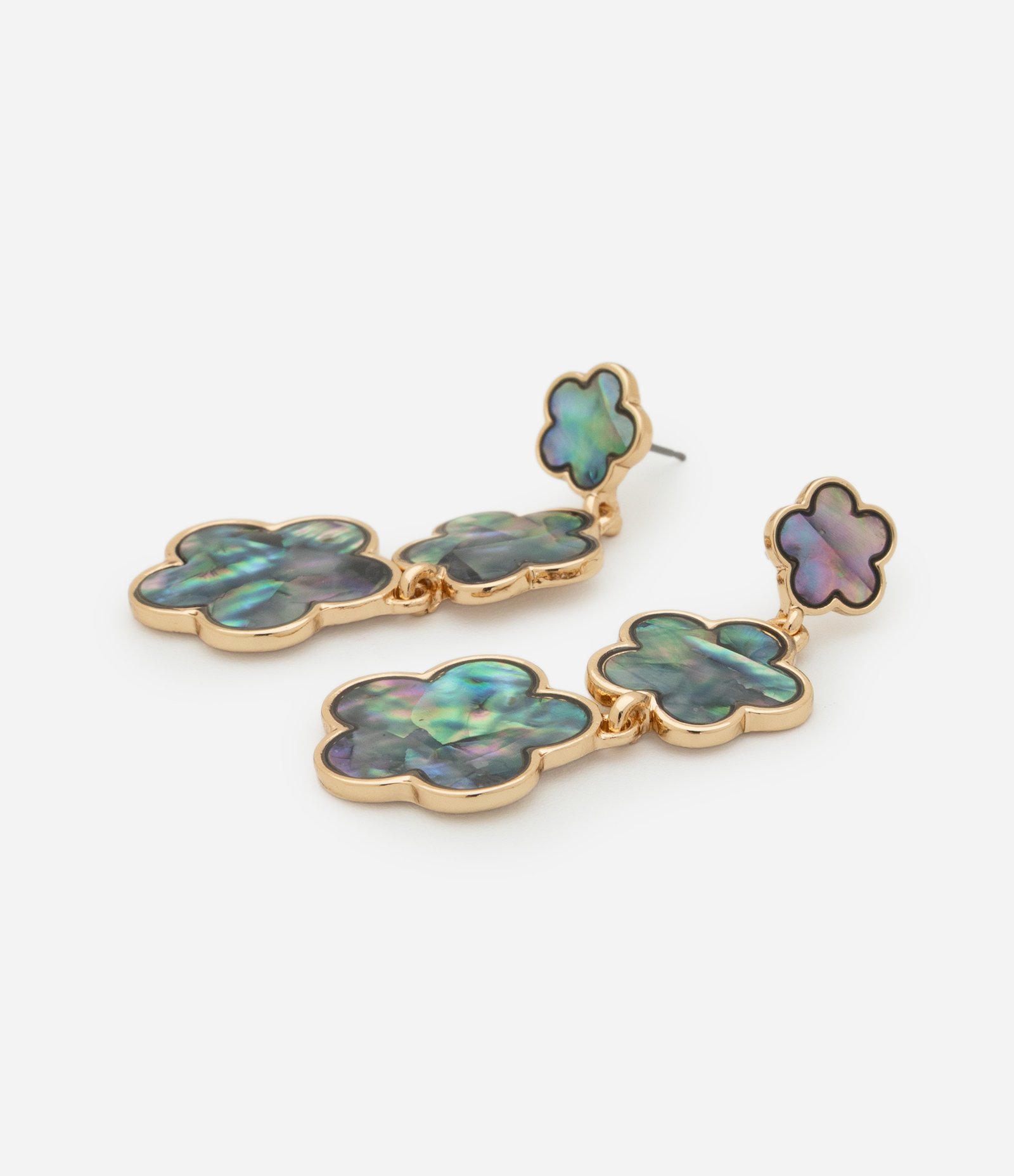 Brinco Médio com Forma de Flores Gradativas Multicores 2