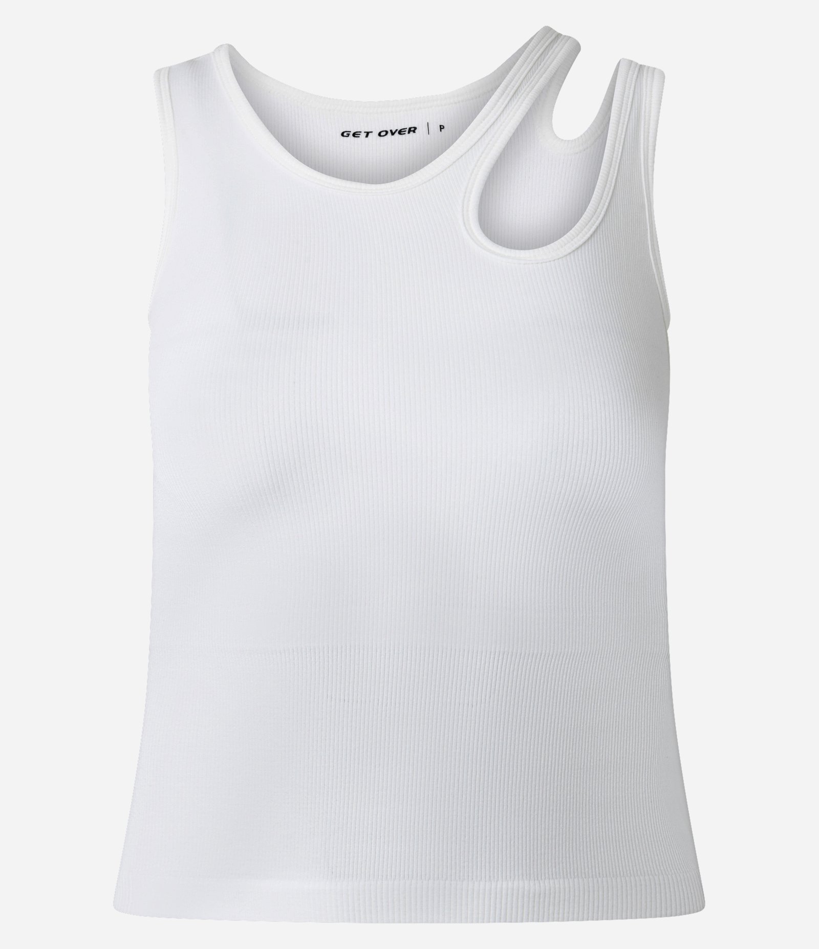 Regata Esportiva Seamless com Alça Vazada Branco 5