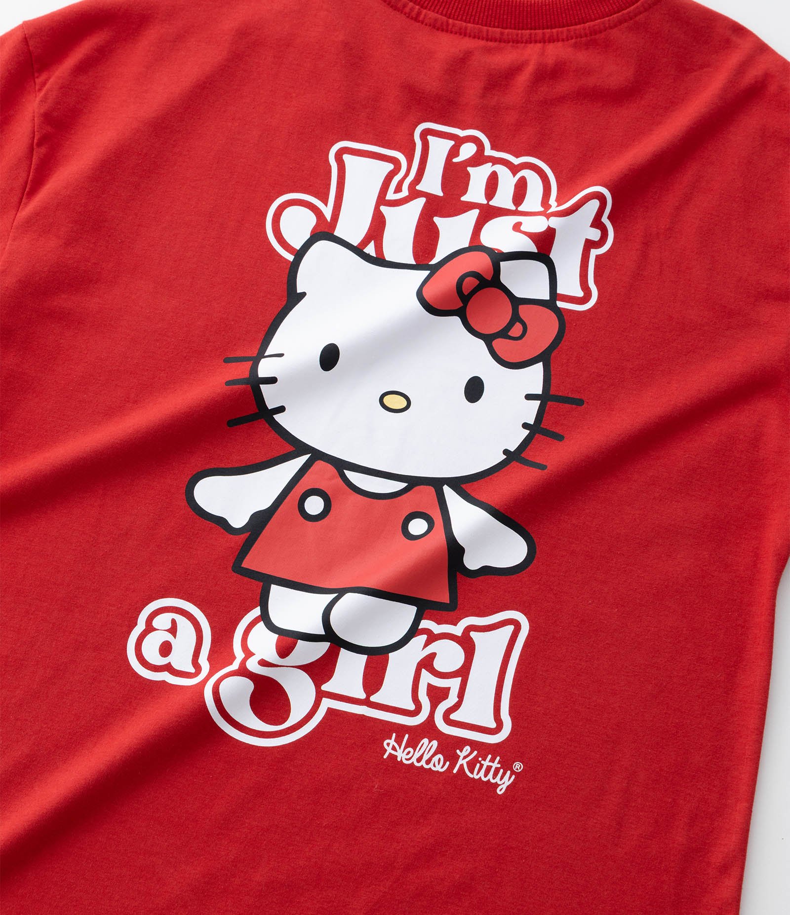 Camiseta Infantil Oversized com Estampada Hello Kitty - Tam 7 a 14 Anos Vermelho 4