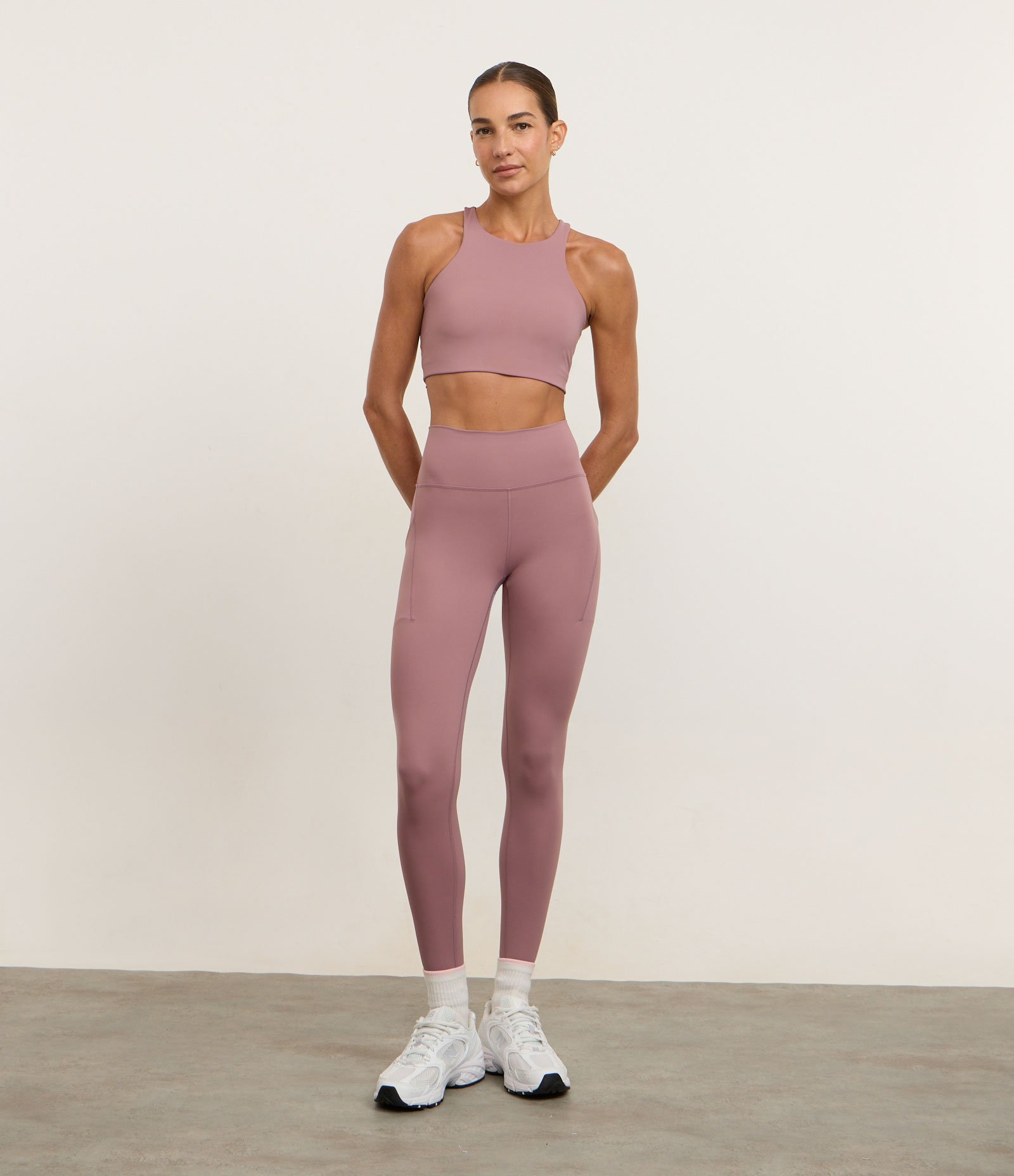 Top Nadador com Decote Halter e Bojo Removível Roxo 3