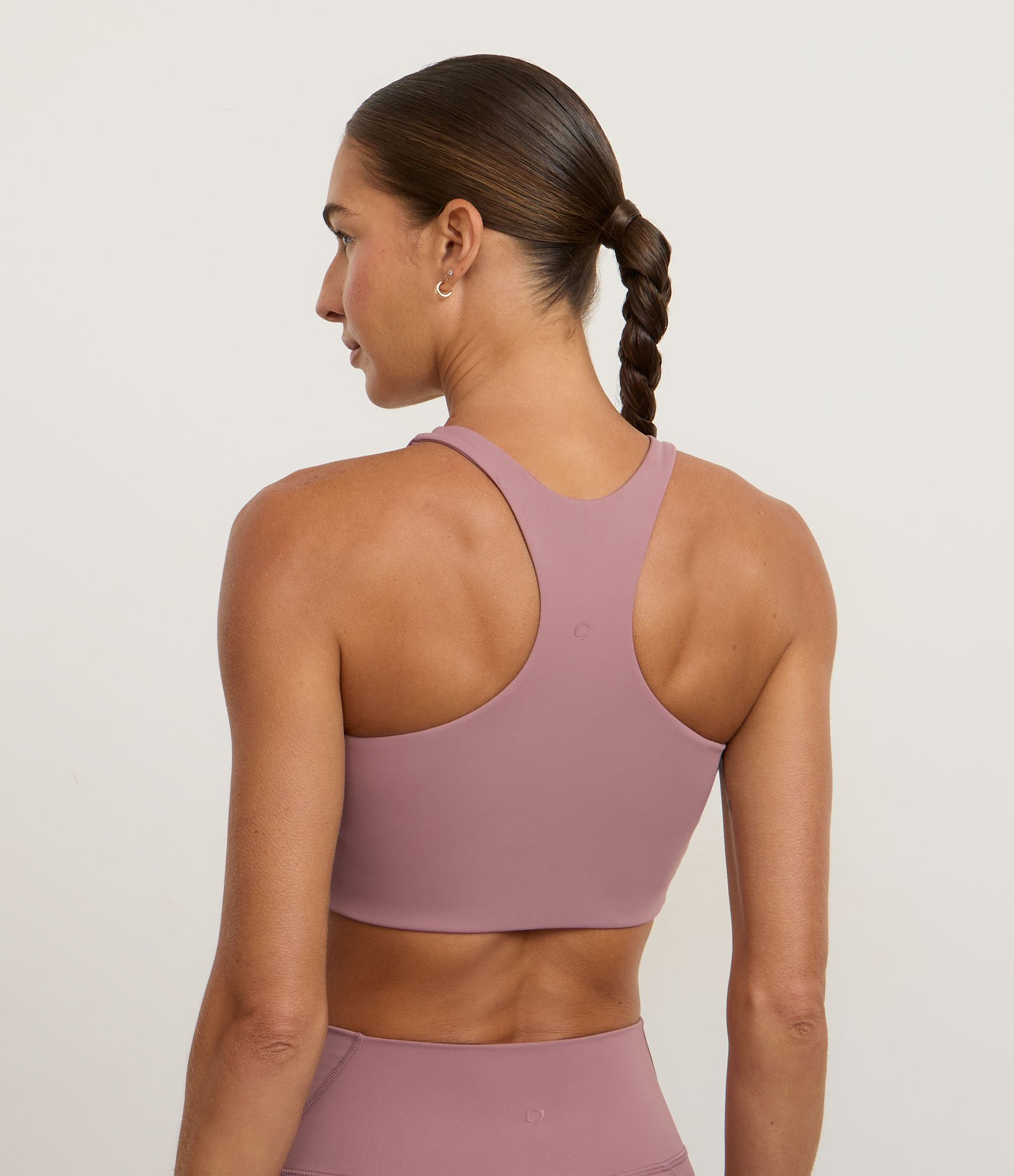 Top Nadador com Decote Halter e Bojo Removível Roxo 4