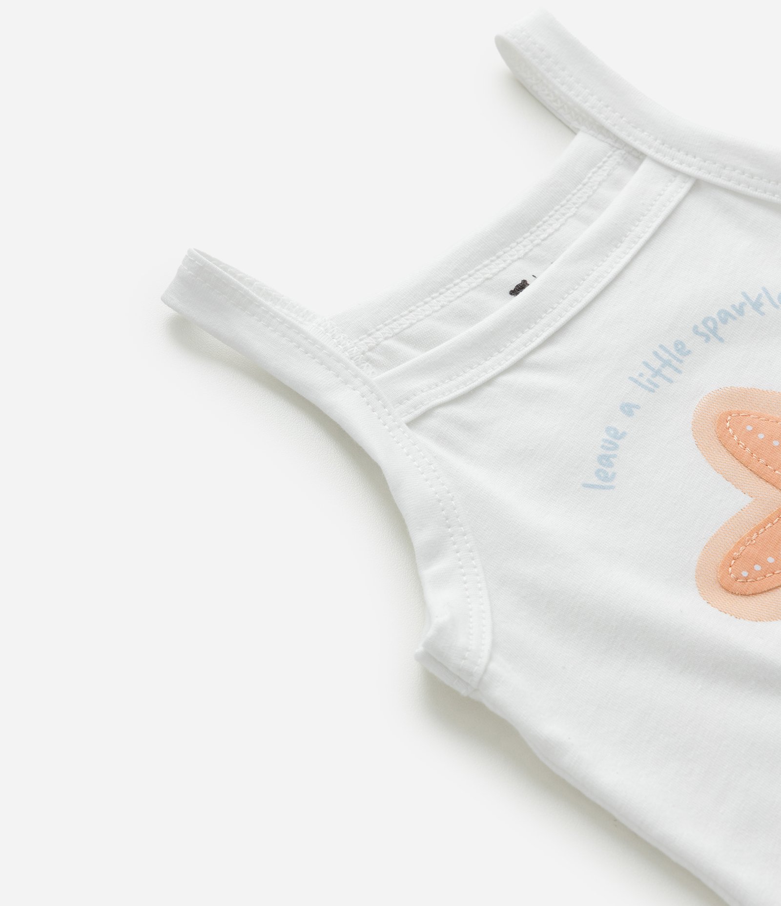 Conjunto Infantil em Cotton com Estampa de Estrela - Tam 0 a 18 Meses Branco 9