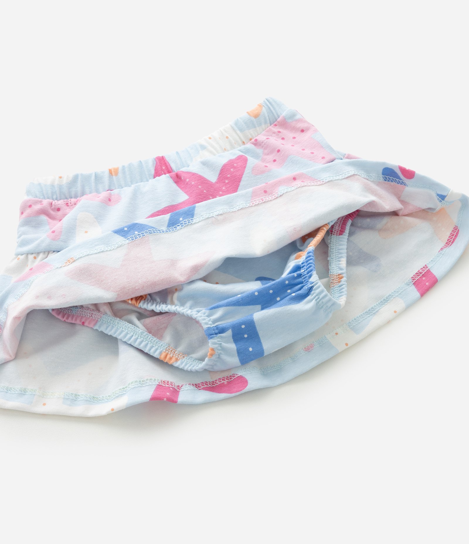 Conjunto Infantil em Cotton com Estampa de Estrela - Tam 0 a 18 Meses Branco 8