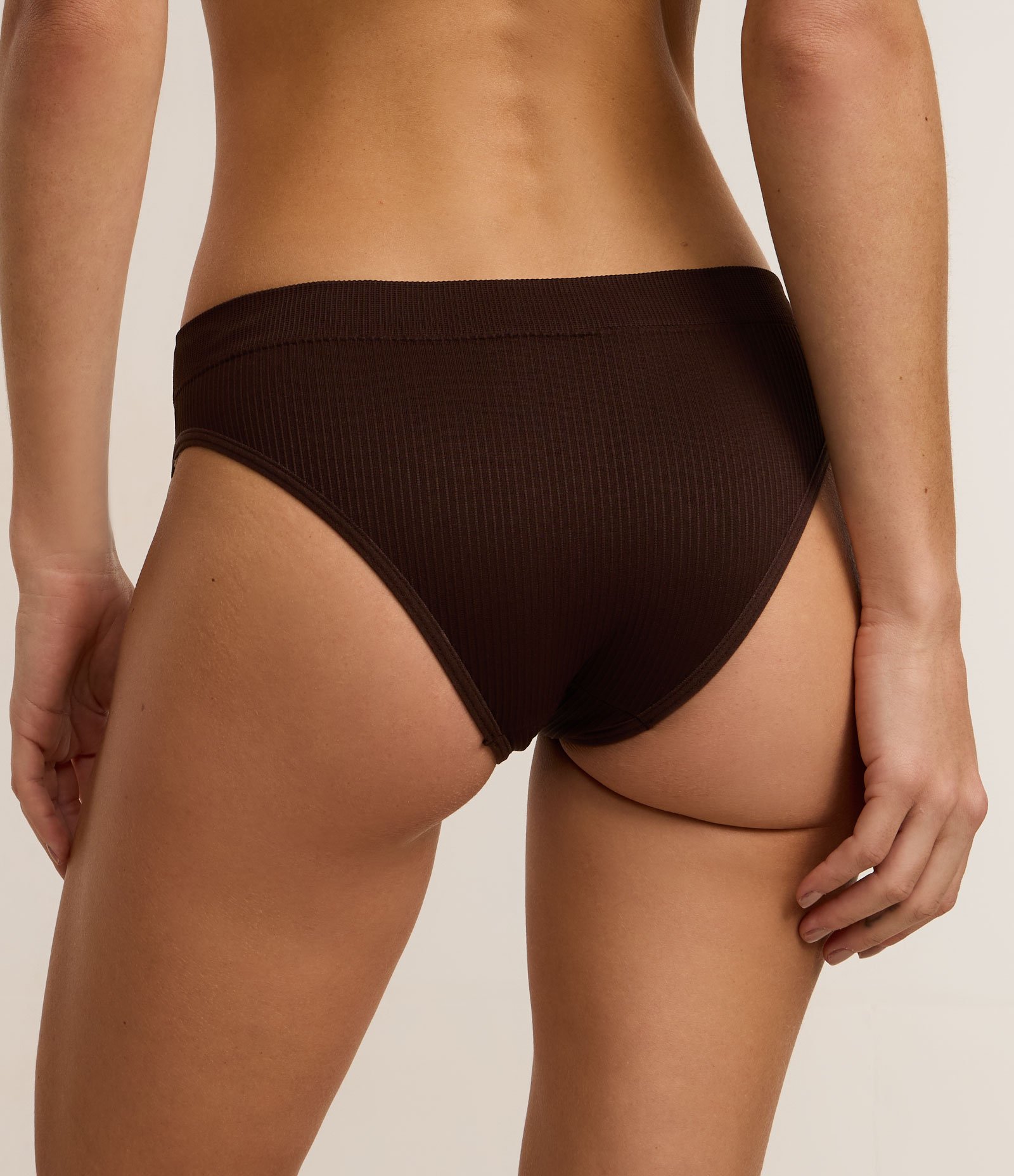 Kit 02 Calcinhas Biquíni Seamless DelRio Marrom/Bege 6