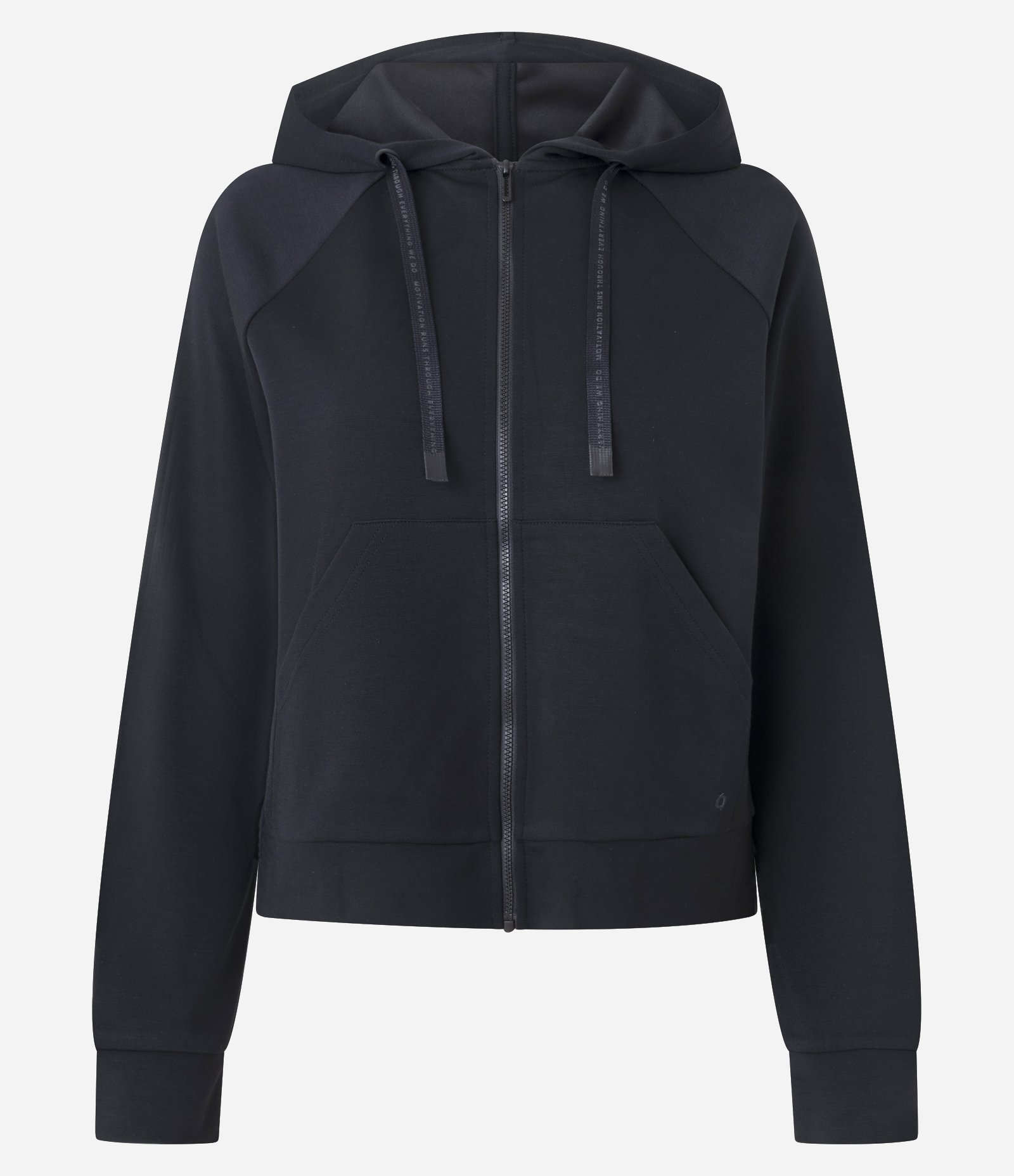 Jaqueta Esportiva com Modal e Bolso Canguru Preto 1