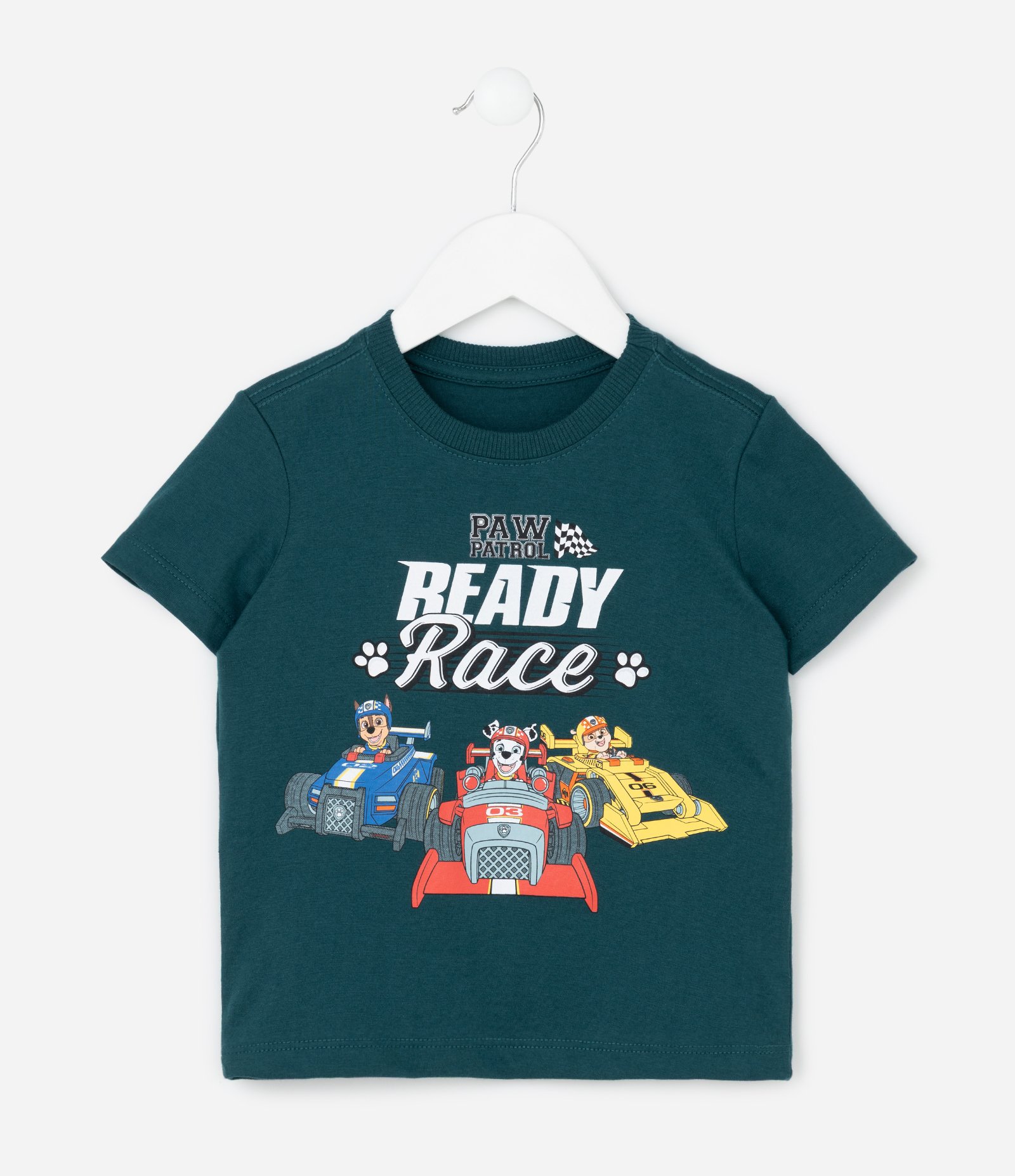 Camiseta Infantil com Estampa Patrulha Canina Ready Race - Tam 2 a 6 Anos Verde 2