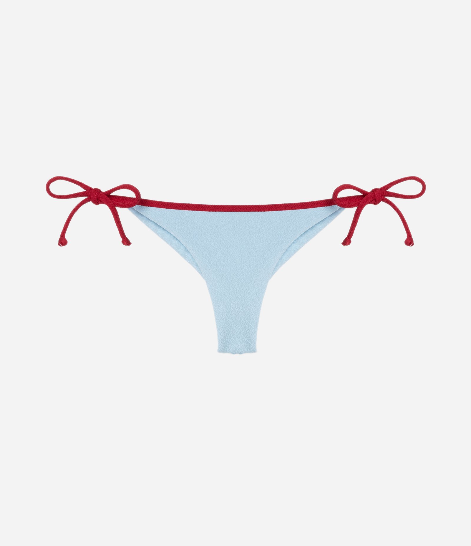 Biquíni Calcinha Lacinho em Microfibra Texturizada com Empina Bumbum Azul 5