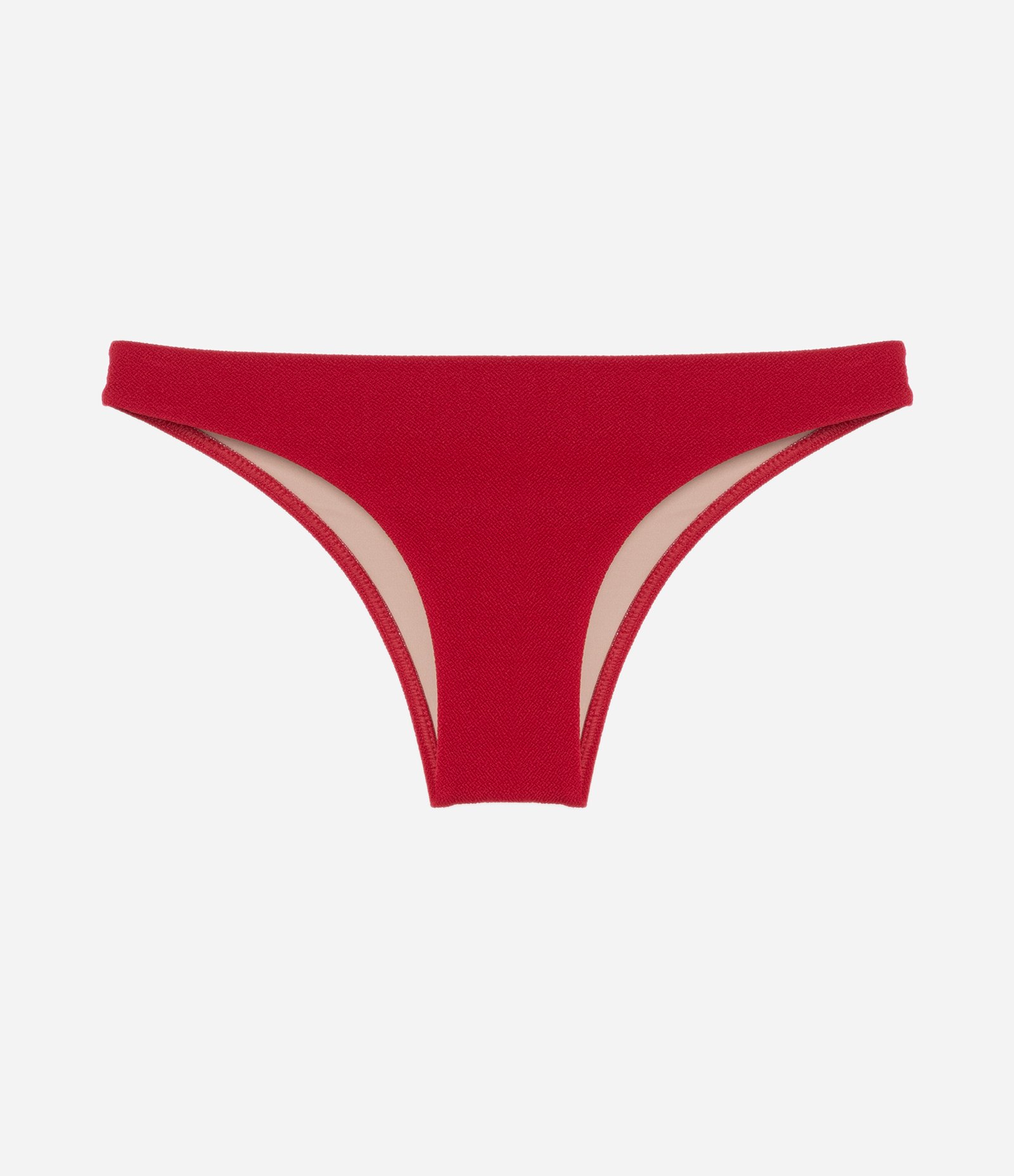 Biquíni Calcinha Básica em Microfibra Texturizada Vermelho 1