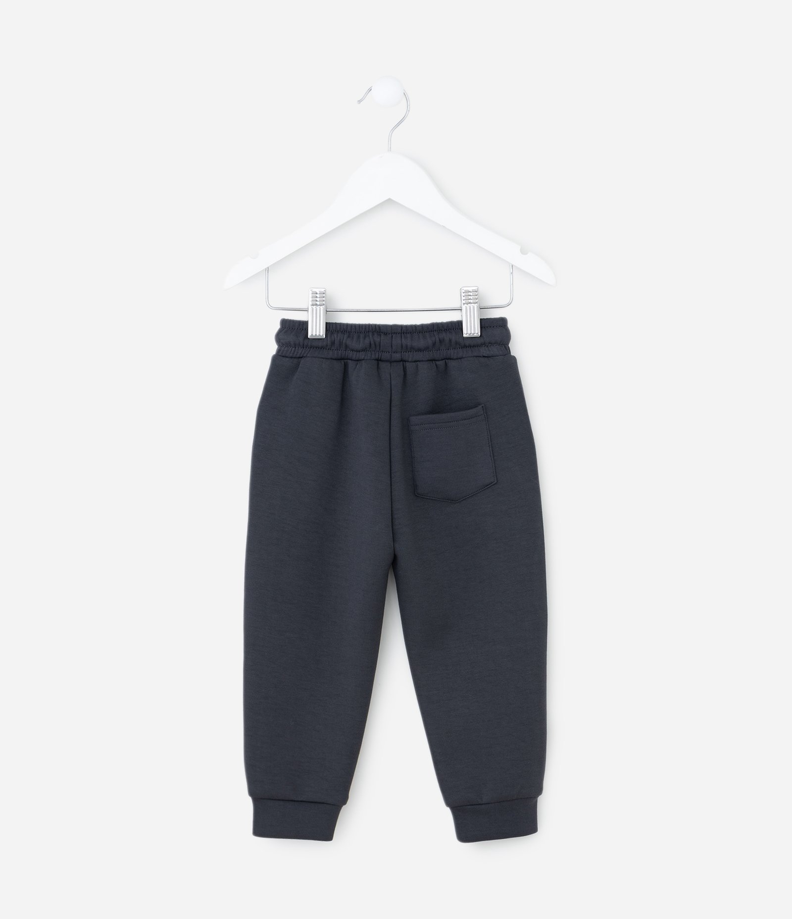 Calça Jogger Infantil em Microfibra com Zíper e Tape - Tam 1 A 6 Anos Cinza 3