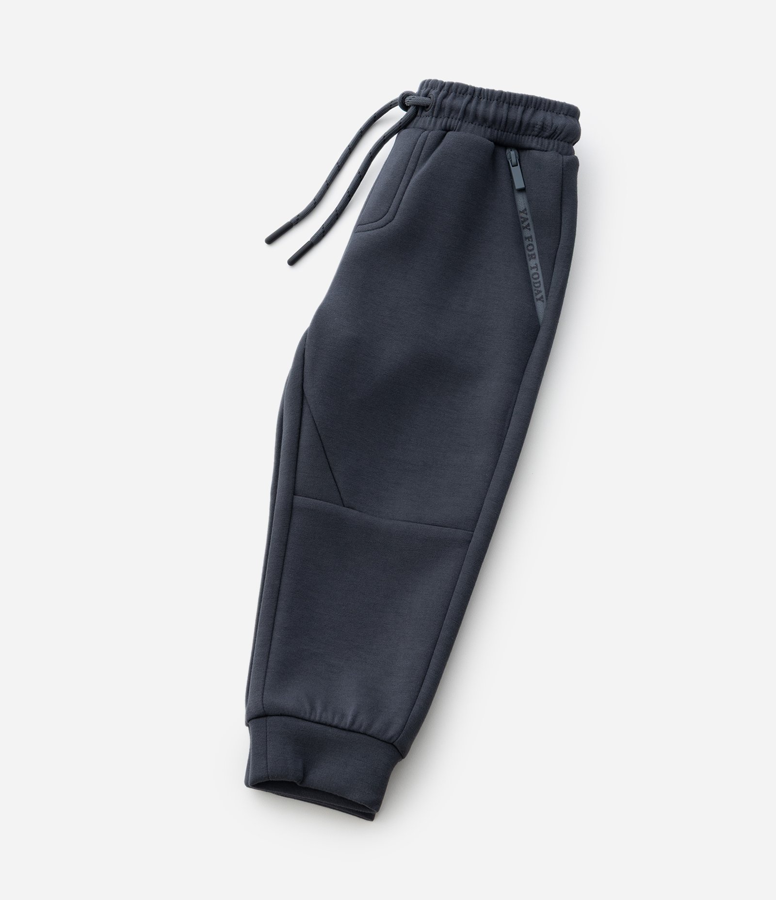 Calça Jogger Infantil em Microfibra com Zíper e Tape - Tam 1 A 6 Anos Cinza 6
