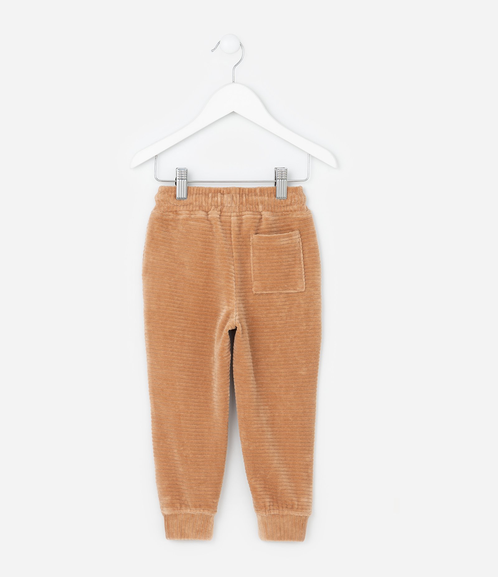 Calça Infantil em Veludo Canelada - Tam 1 a 5 Anos Marrom 2
