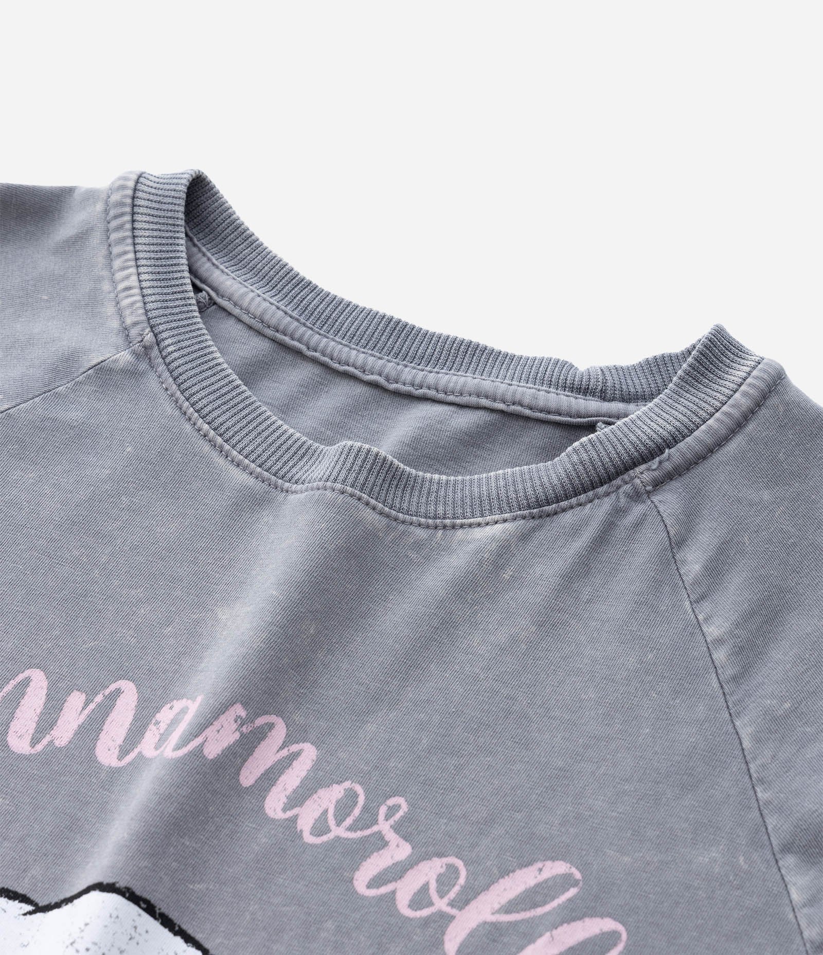 Camiseta Infantil Oversized Marmorizada Cinnamoroll - Tam 5 a 14 Anos Cinza 4