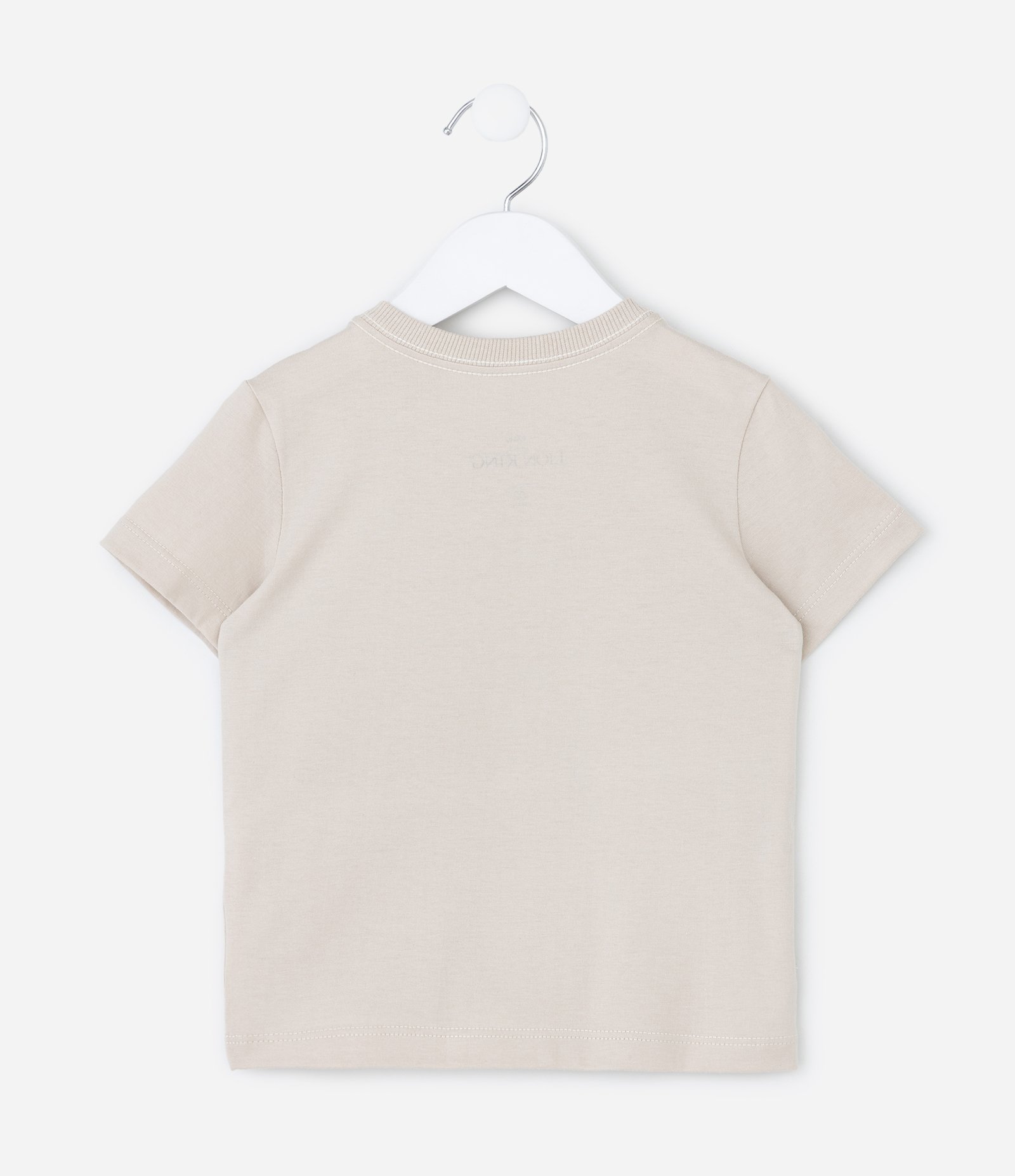 Camiseta Infantil com Estampa Rei Leão - Tam 1 a 6 Anos Bege 3