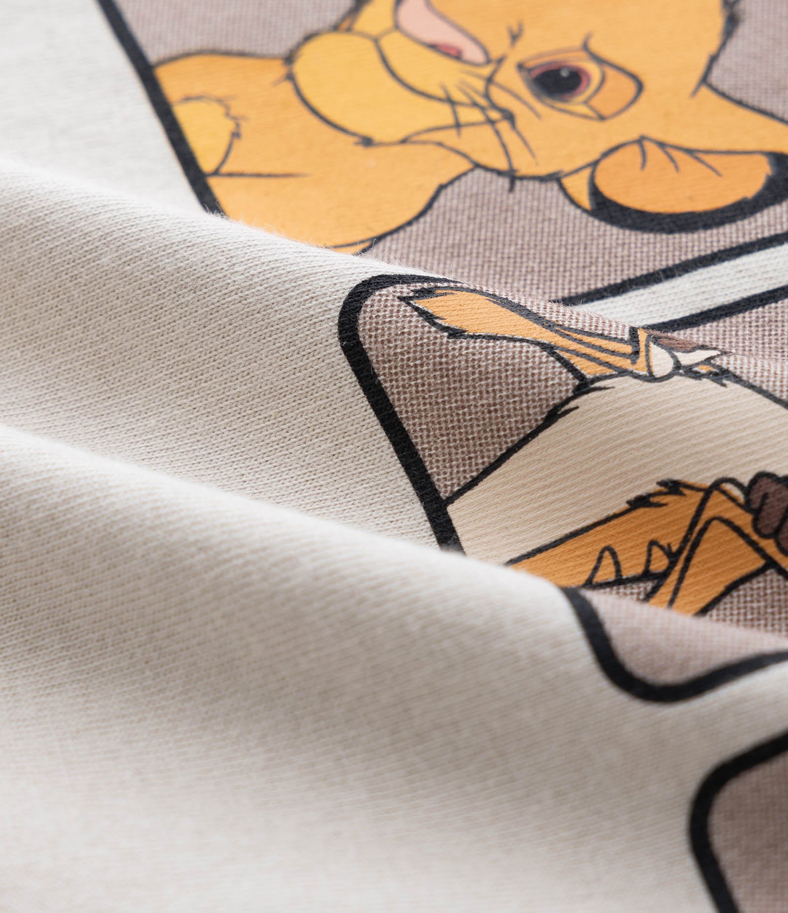 Camiseta Infantil com Estampa Rei Leão - Tam 1 a 6 Anos Bege 4